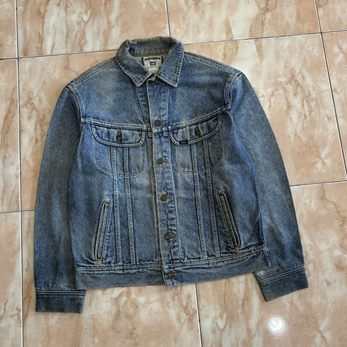 Lee LEE RAIDERS 1990’s ACID WASH DENIM TRUCKER JACKET Size US M / EU 48-50 / 2 - 3 Thumbnail