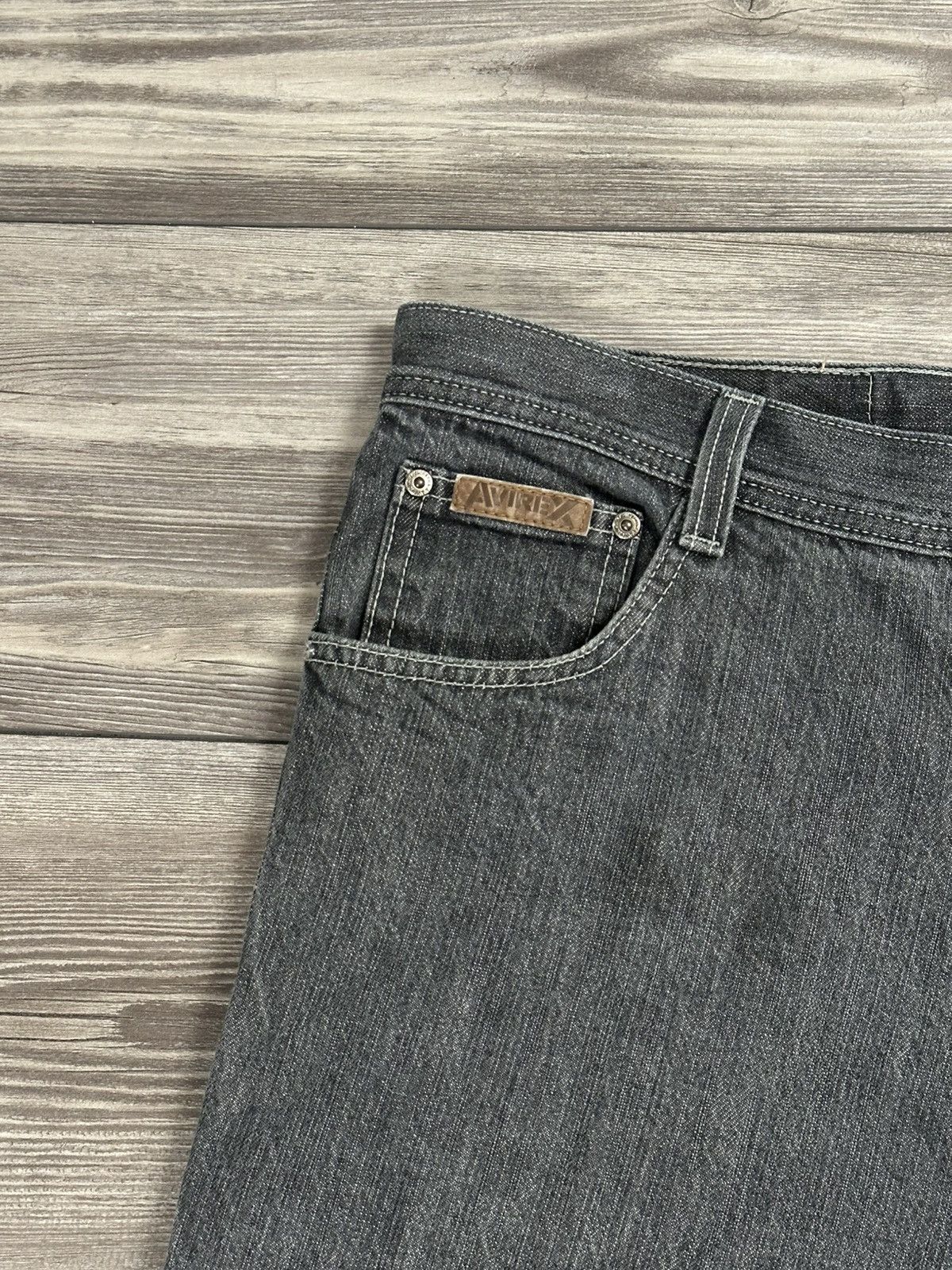 JNCO Vintage Y2K Avirex Baggy Denim Embroidered Eagle Jeans Size US 38 / EU 54 - 4 Thumbnail