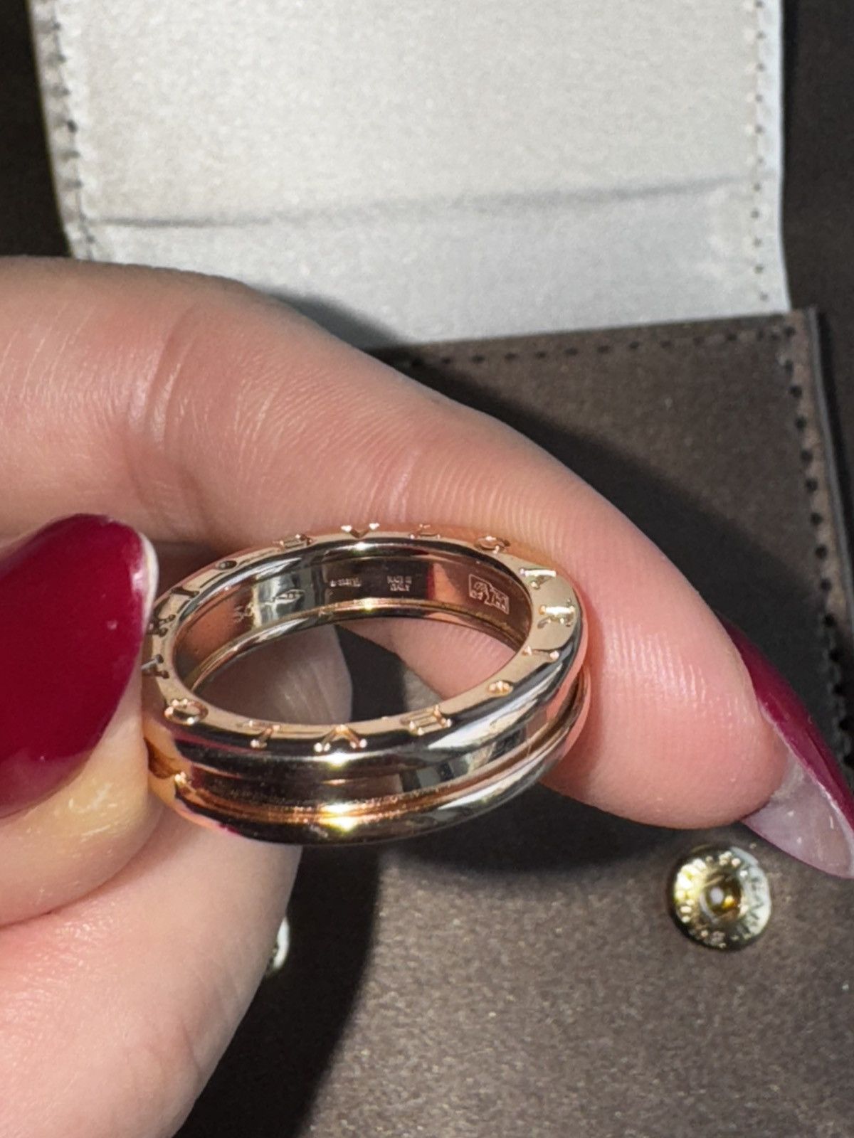 Bvlgari Bvlgari B zero1 Rose Gold Ring Size ONE SIZE - 10 Thumbnail