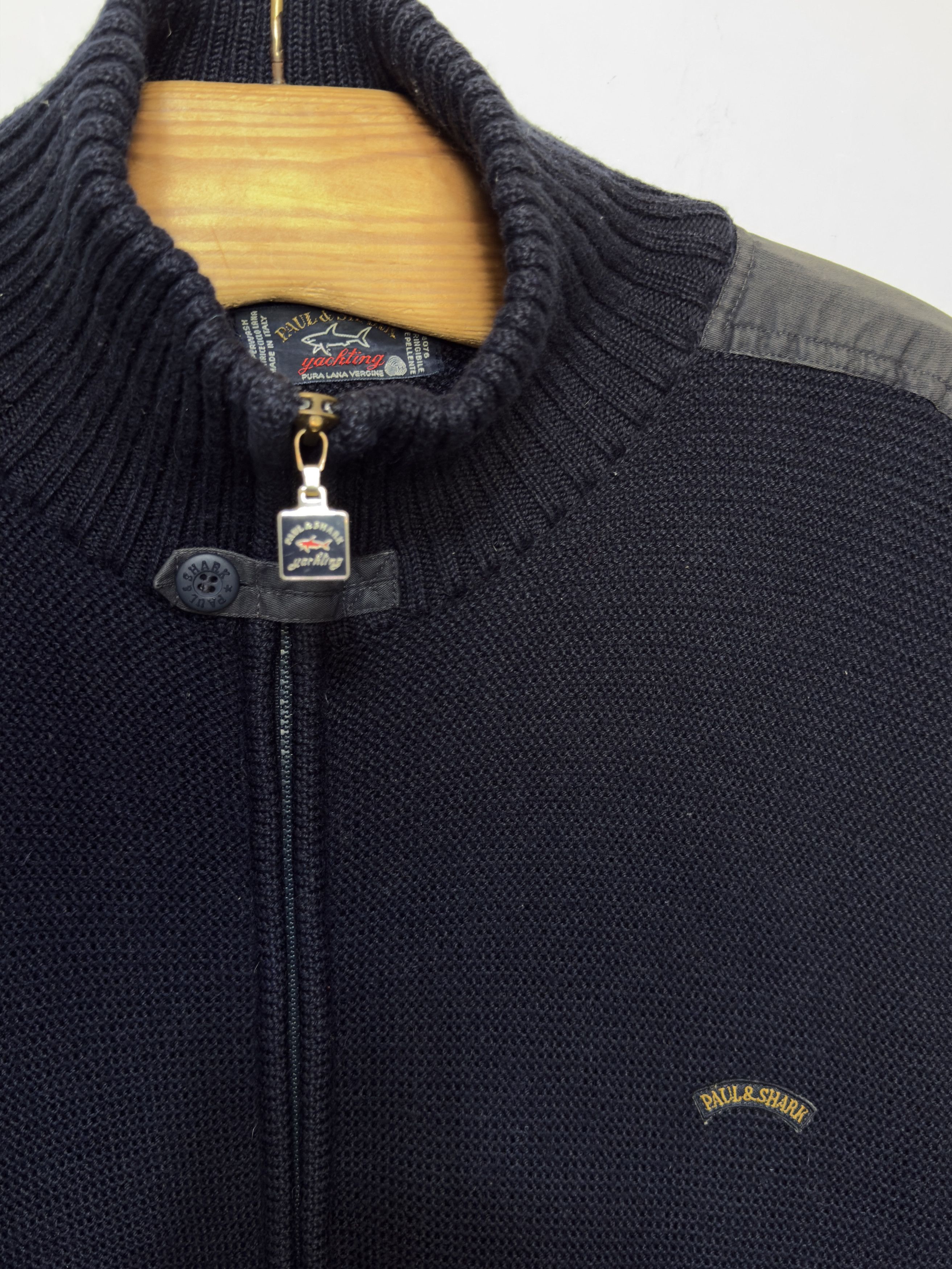 Paul & Shark 🔥 heavy knitting jacket zip up Paul and Shark size L Size US L / EU 52-54 / 3 - 3 Thumbnail