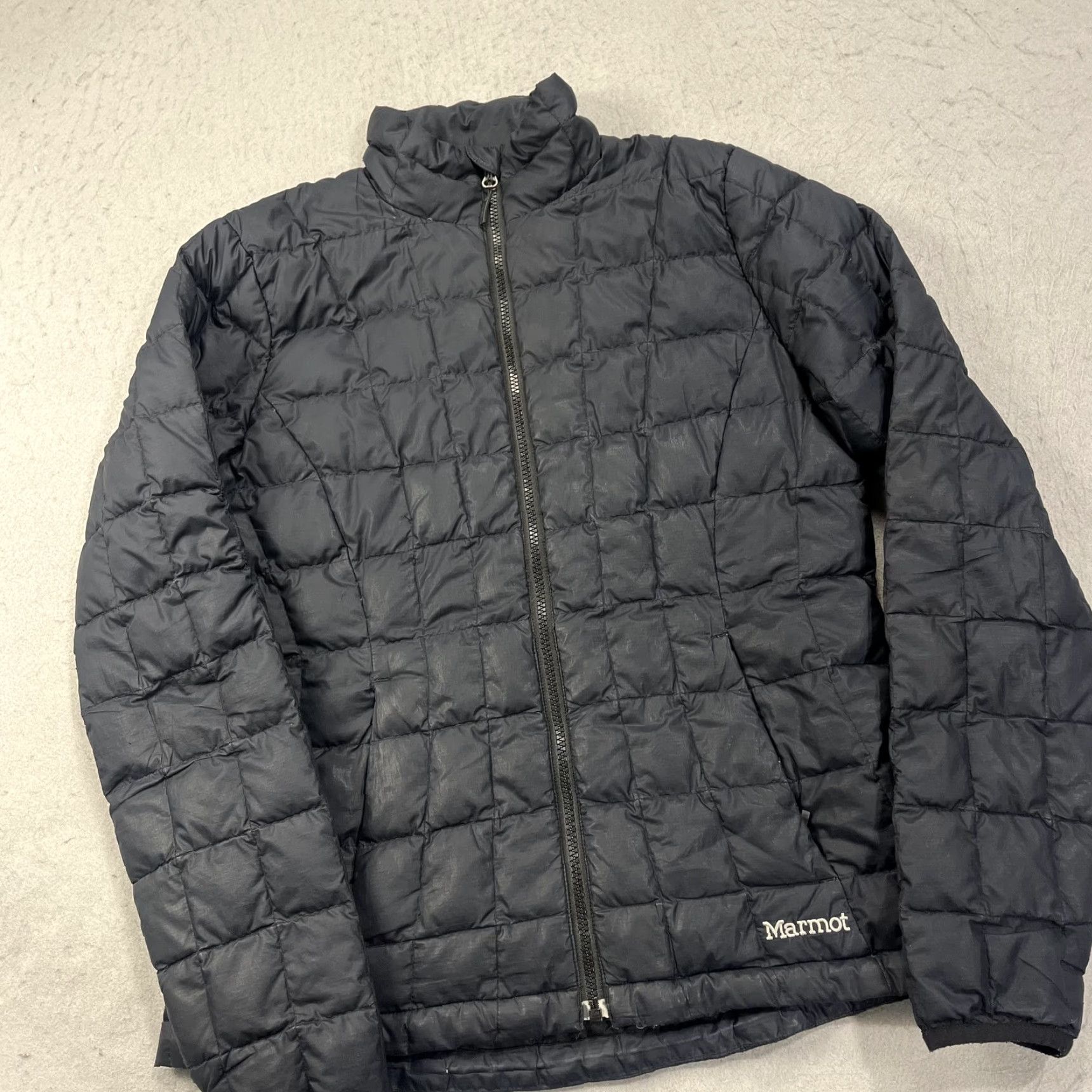 Marmot Marmot Jacket Womens Medium Black 700 Fill Down Quilted Puffer Insulated Coat Size M / US 6-8 / IT 42-44 - 3 Thumbnail