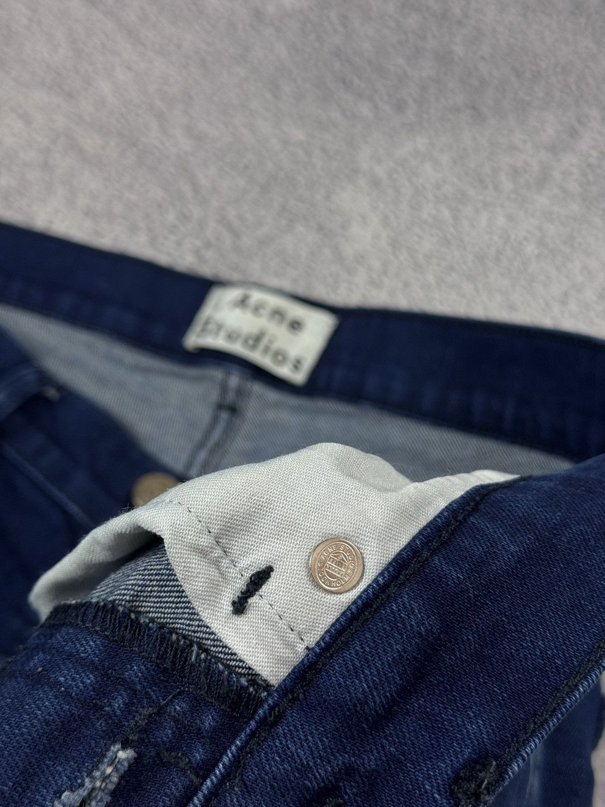 Acne Studios ACNE STUDIOS Roc Manhattan Blue Slim Jeans Size US 32 / EU 48 - 22 Thumbnail