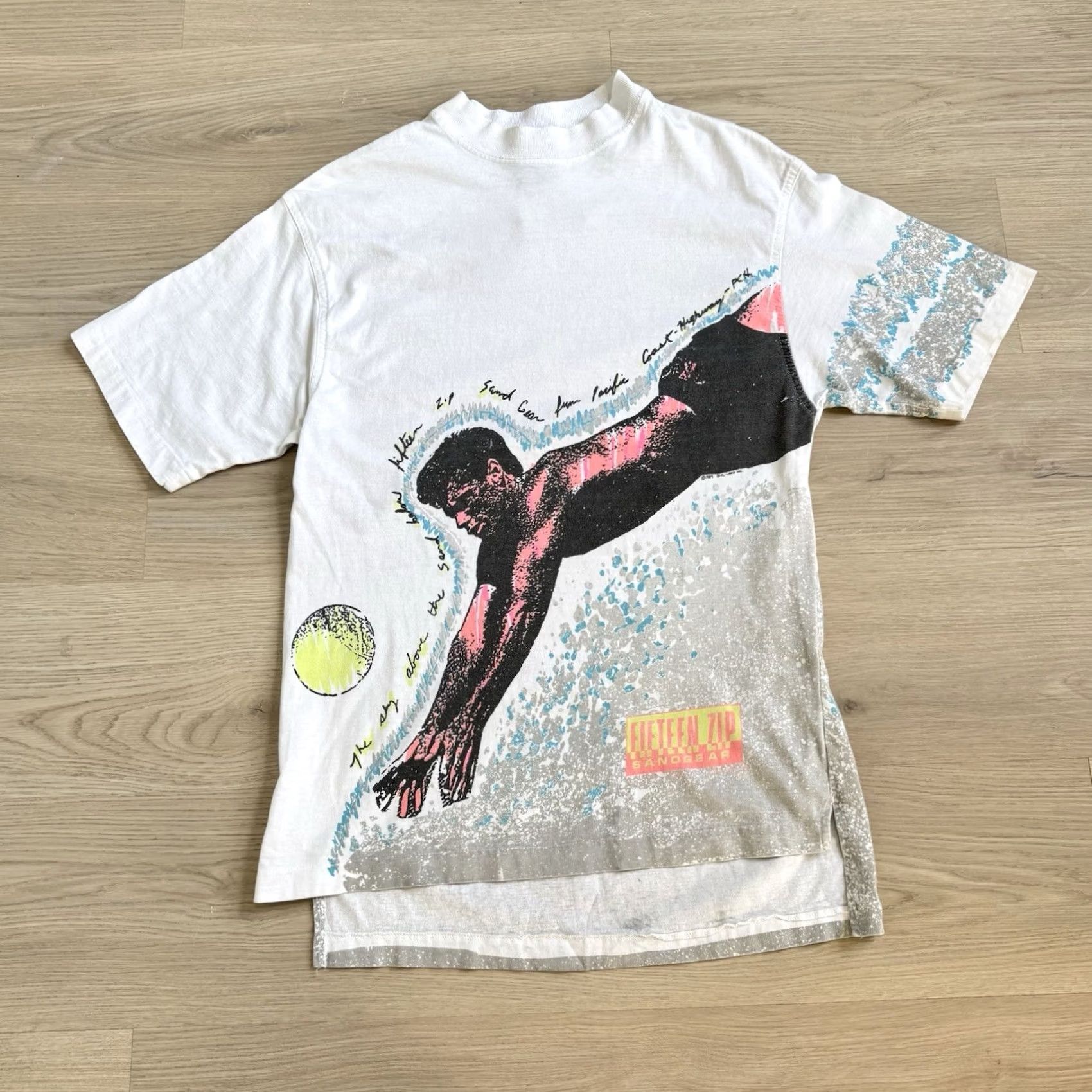 Vintage Vintage 90s PCH Beach Volleyball Shirt - Small White Size US S / EU 44-46 / 1 - 7 Thumbnail