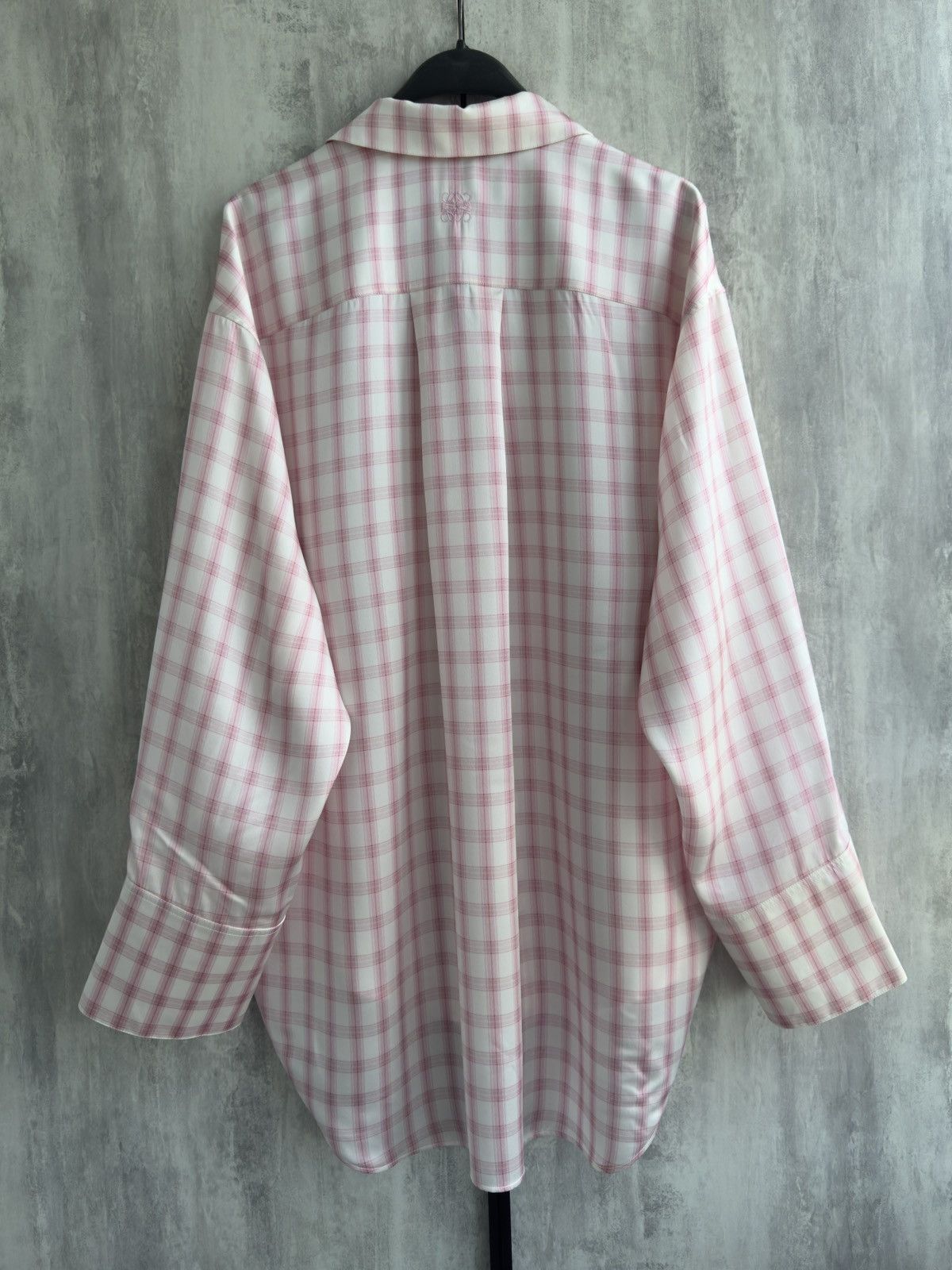 Loewe Loewe oversized embroidered checked silk shirt Size M / US 6-8 / IT 42-44 - 8 Thumbnail