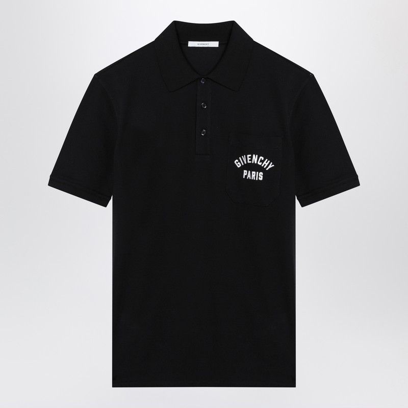 Givenchy Givenchy Dark Blue Polo Shirt With Logo Embroidery Size US M / EU 48-50 / 2 - 1 Thumbnail