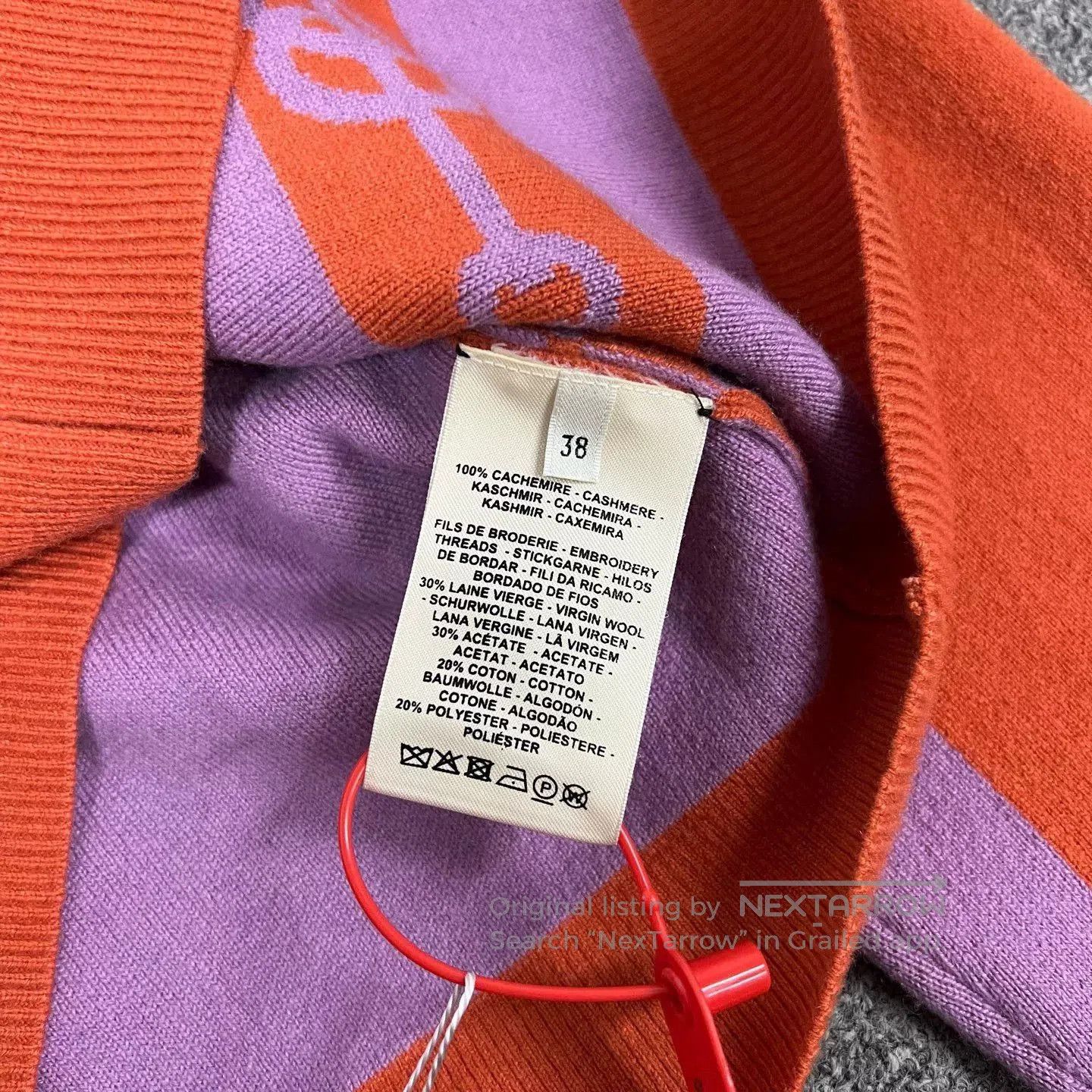 Hermes Hermes Cashmere Cardigan with Back Flocking. Size S / US 4 / IT 40 - 9 Thumbnail