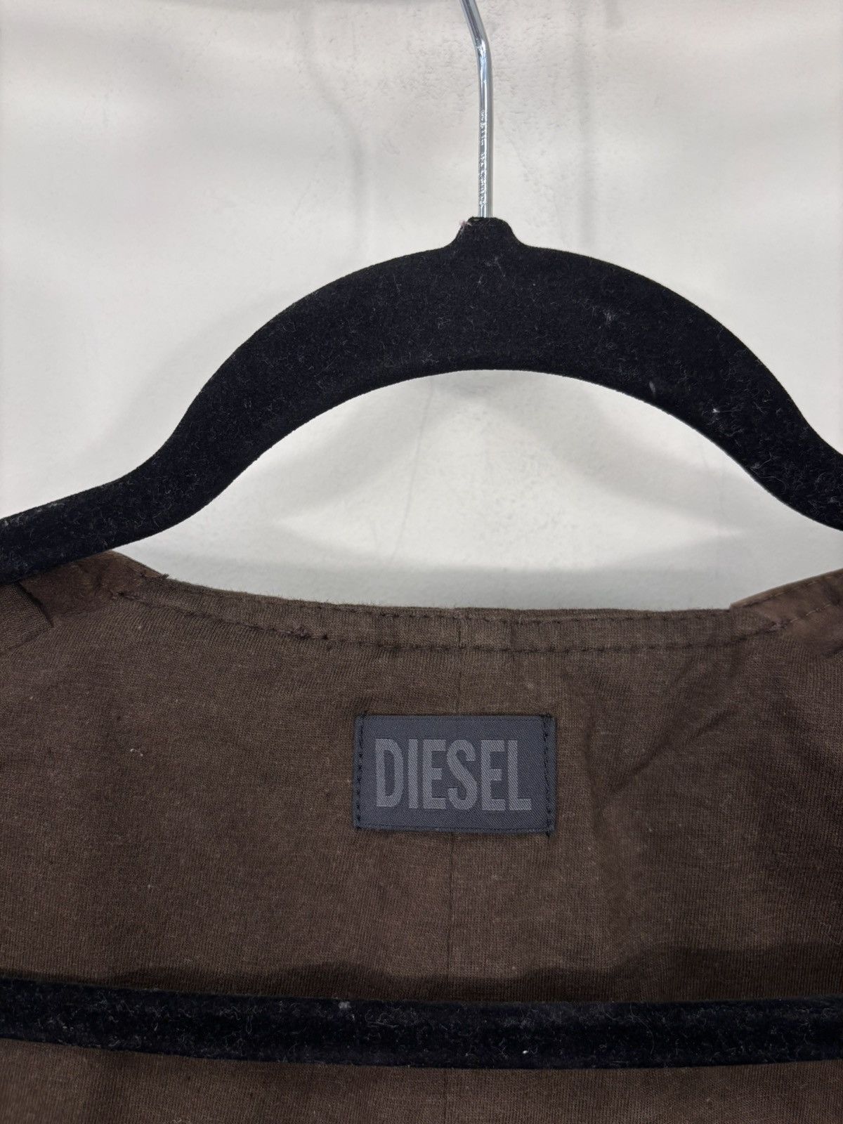 Diesel Diesel L-Zoe NWT Women’s Brown Suede Leather Vest Jacket Size L / US 10 / IT 46 - 14 Thumbnail