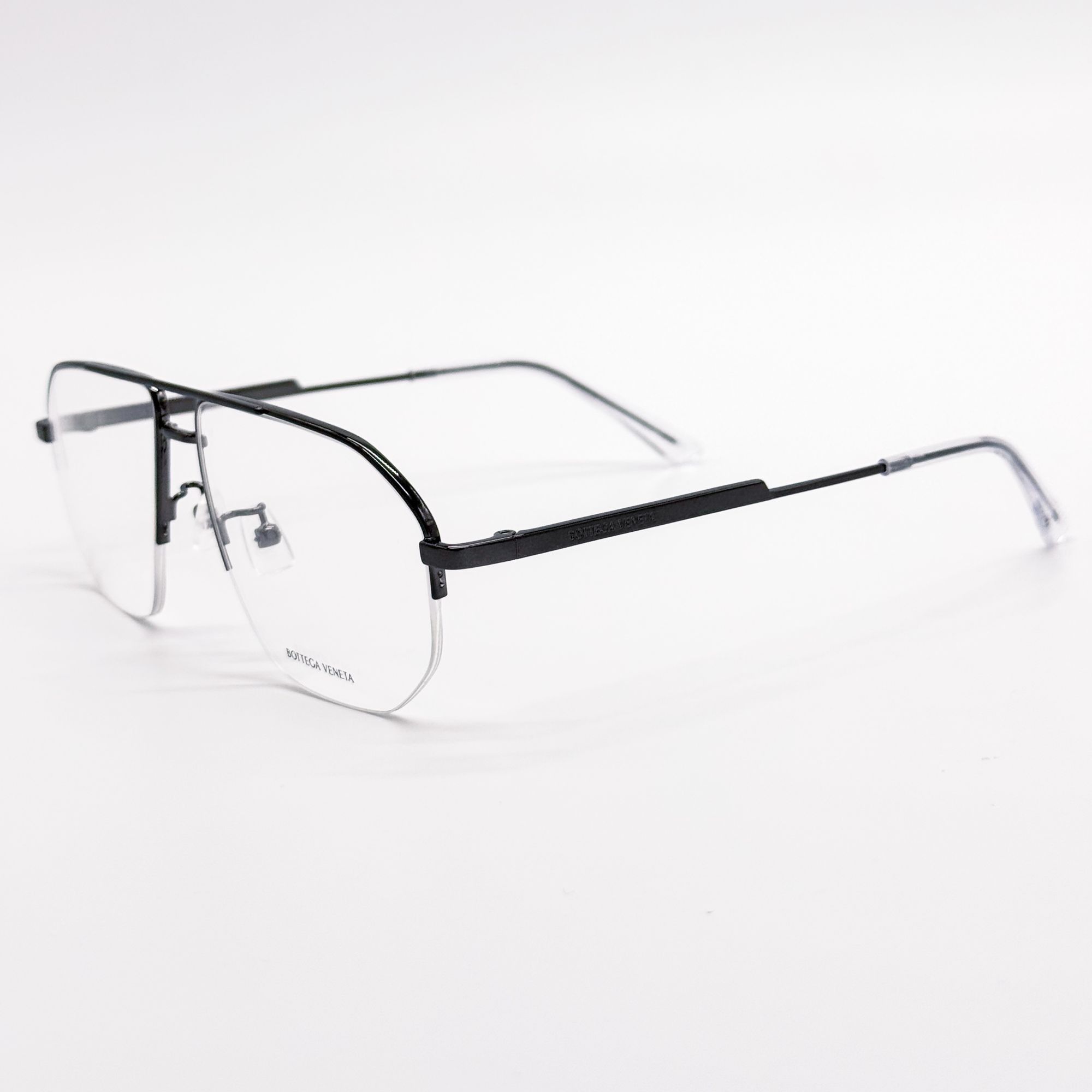 Bottega Veneta NEW BOTTEGA VENETA EYEGLASSES BV1109O 001 BLACK AVIATOR UNIS Size ONE SIZE - 4 Thumbnail