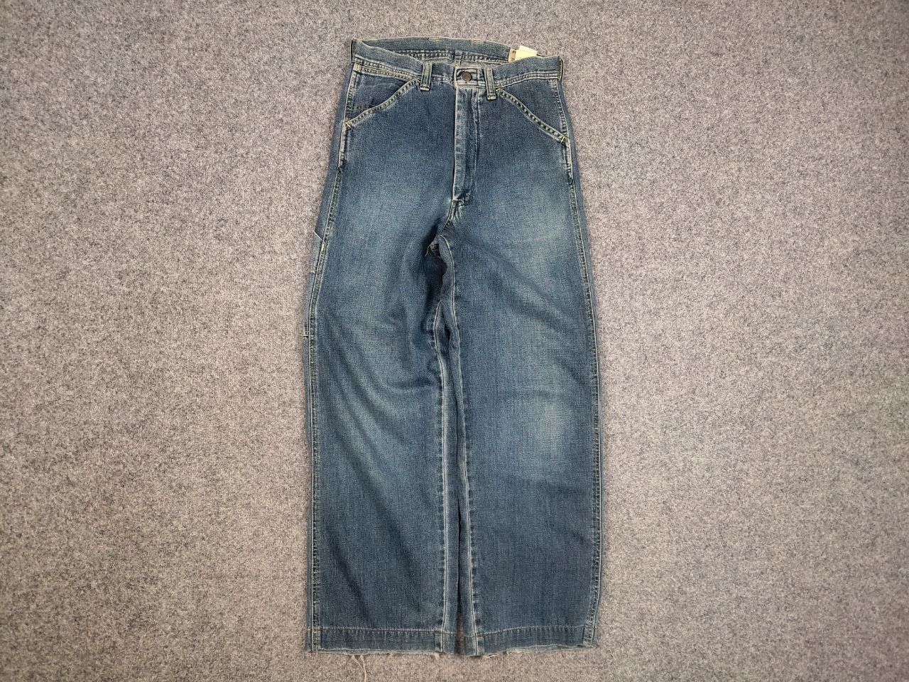 Japanese Brand Vintage Bartack System-u Japanese Denim Faded Jeans Scovill Size US 30 / EU 46 - 6 Thumbnail
