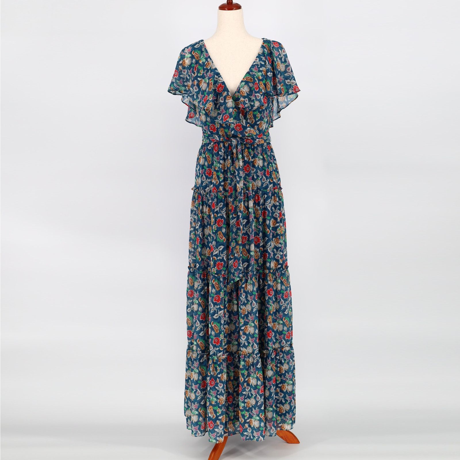 Ralph Lauren Lauren Ralph Lauren Women Floral Tiered Maxi Dress Size 2 Size XS / US 0-2 / IT 36-38 - 2 Thumbnail