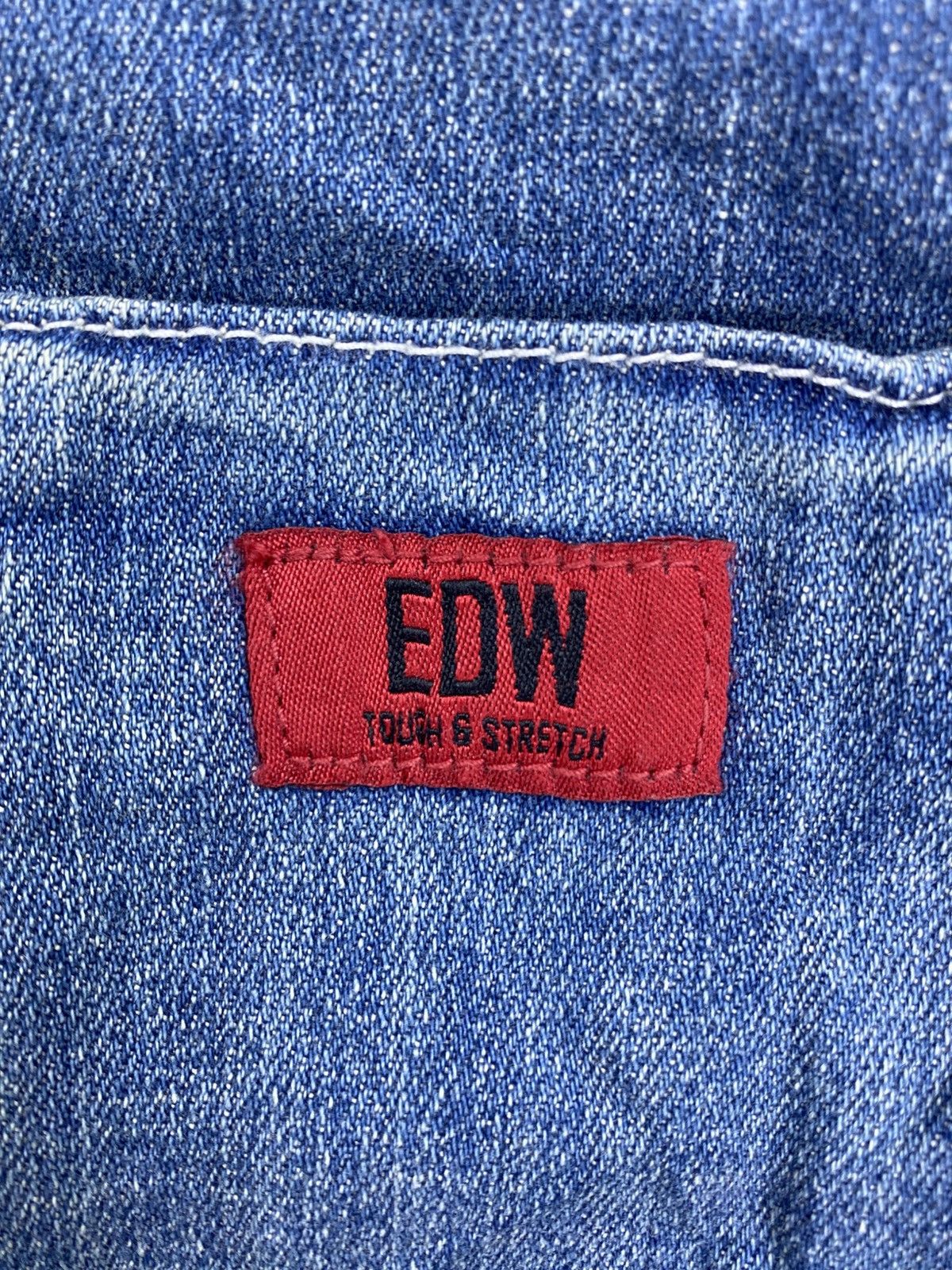 Edwin × Japanese Brand Vintage EDW Tough & Stretch By Edwin Denim Jacket Size US M / EU 48-50 / 2 - 12 Thumbnail