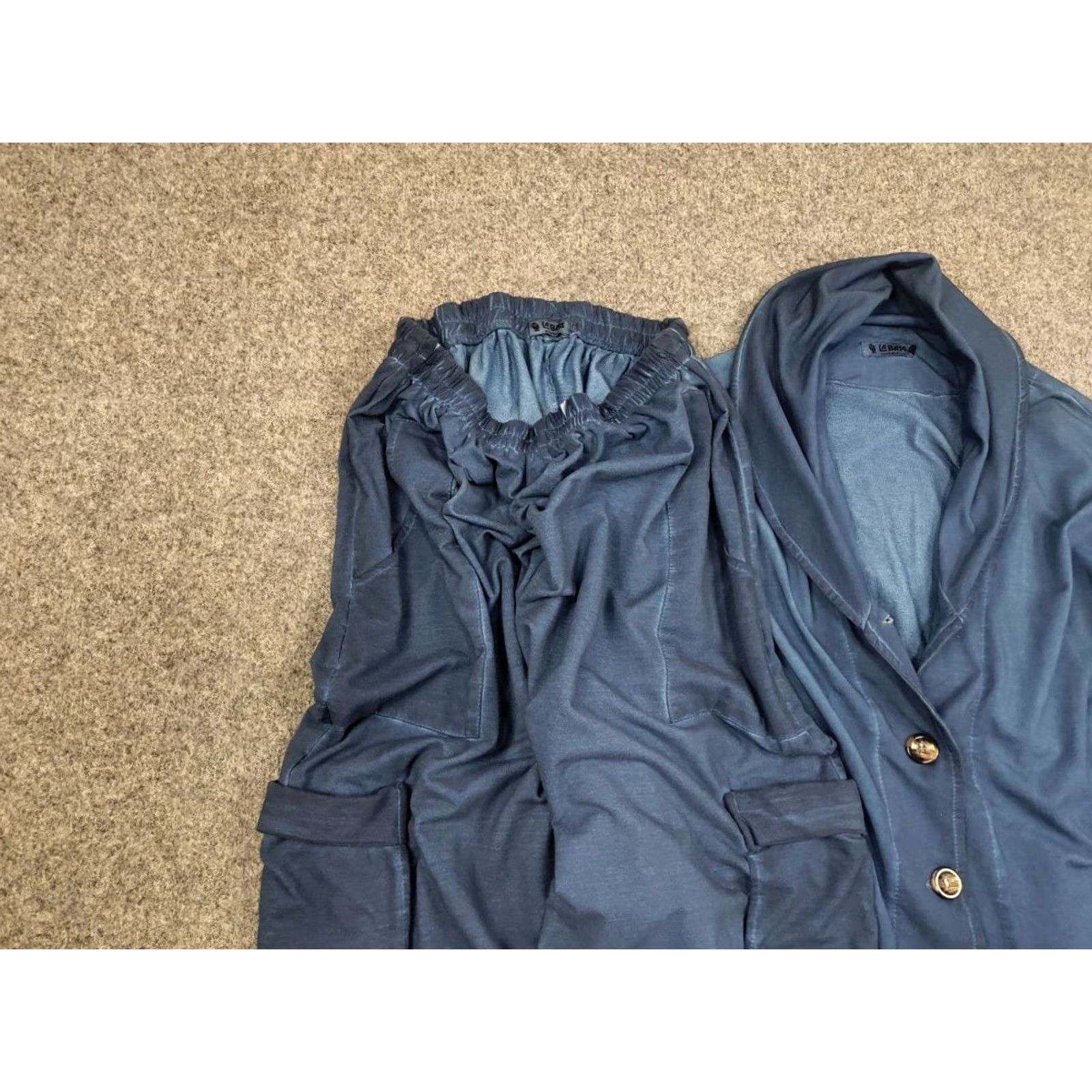 Vintage La Bass Germany Design Cargo Baggy Pants Jacket Shirt Womens Regular Blue 12 Cotton Blend Canvas Wide-Leg Denim Casual 90s? Size 34" / US 12 / IT 48 - 6 Thumbnail