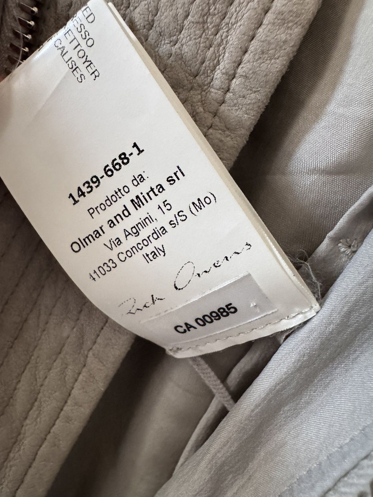Rick Owens Rick Owens SS14 VICIOUS Blistered Lamb Leather Bomber Jacket Size S / US 4 / IT 40 - 6 Thumbnail