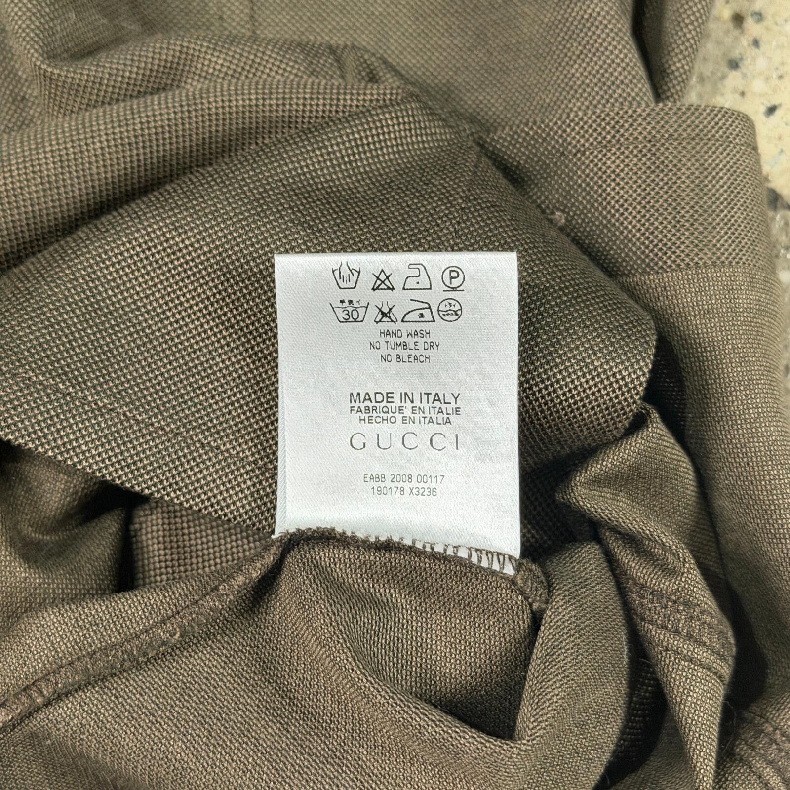 Gucci Gucci Short Sleeve Military Style Shirt Size US L / EU 52-54 / 3 - 10 Thumbnail