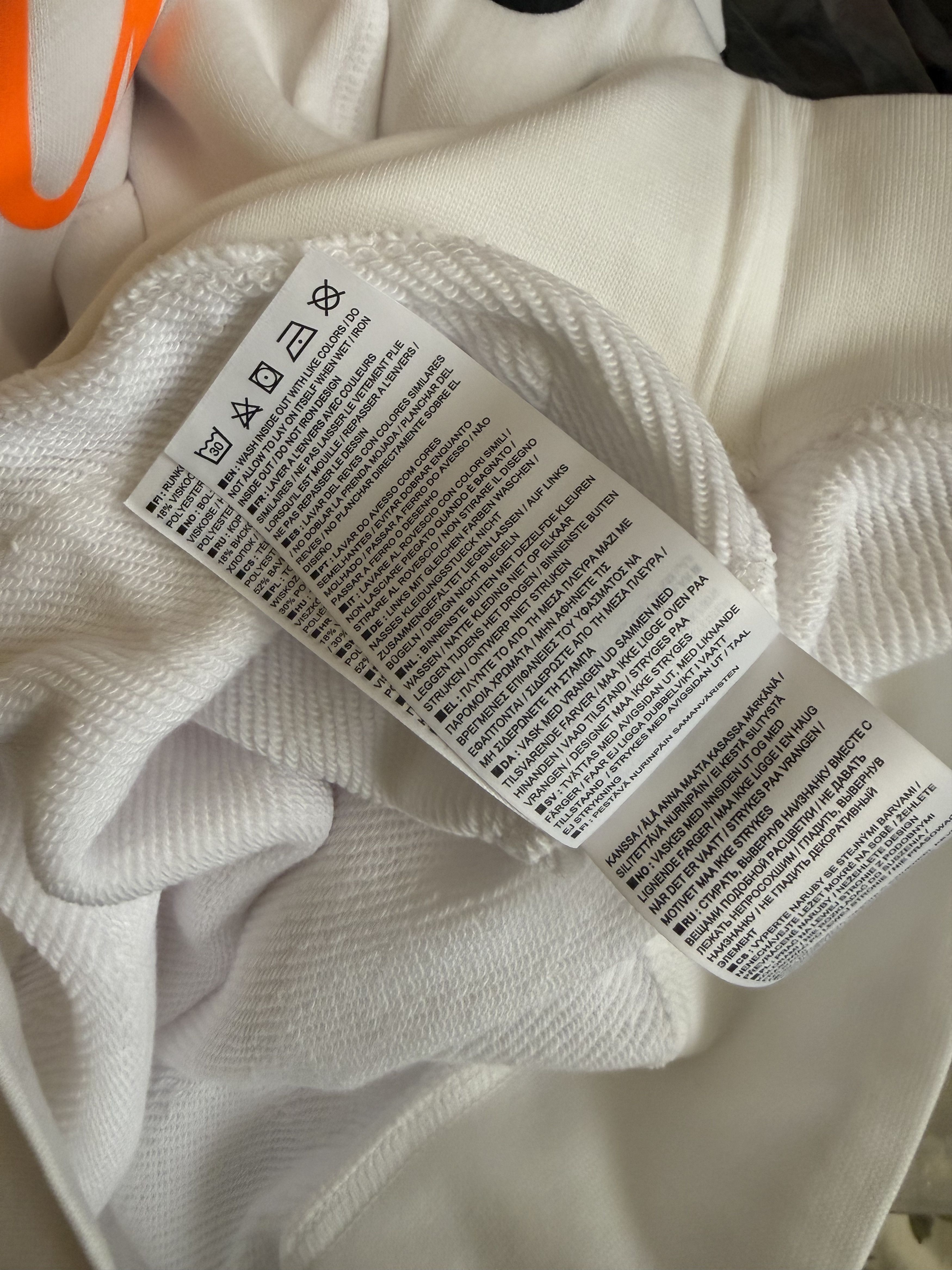 Nike × Off-White "Football, Mon Amour" White Hoodie Mercurial NRG S/S 18 Size US XS / EU 42 / 0 - 7 Thumbnail