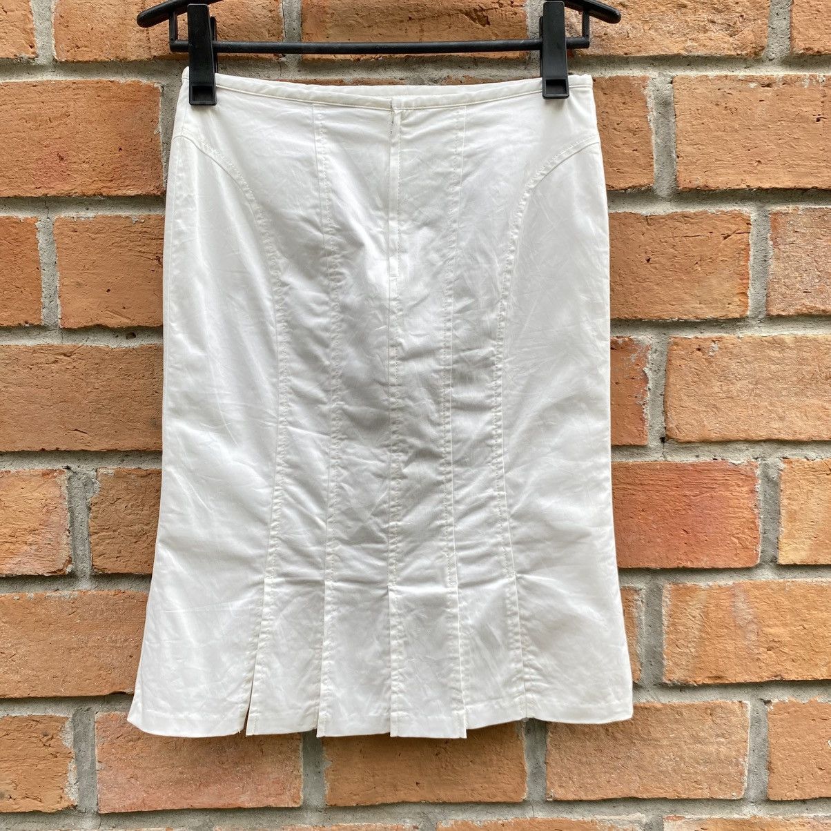 Designer BUONA GIORNATA White Flared Hem Skirt Size 27" / US 4 / IT 40 - 6 Thumbnail