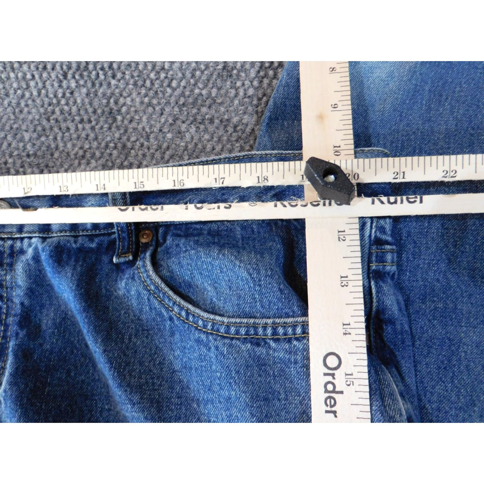 Lee VINTAGE Lee Jeans 42x30 Straight Blue Denim Classic Casual Mens Regular 42 Blue Jeans American 90s? Size US 42 / EU 58 - 4 Thumbnail