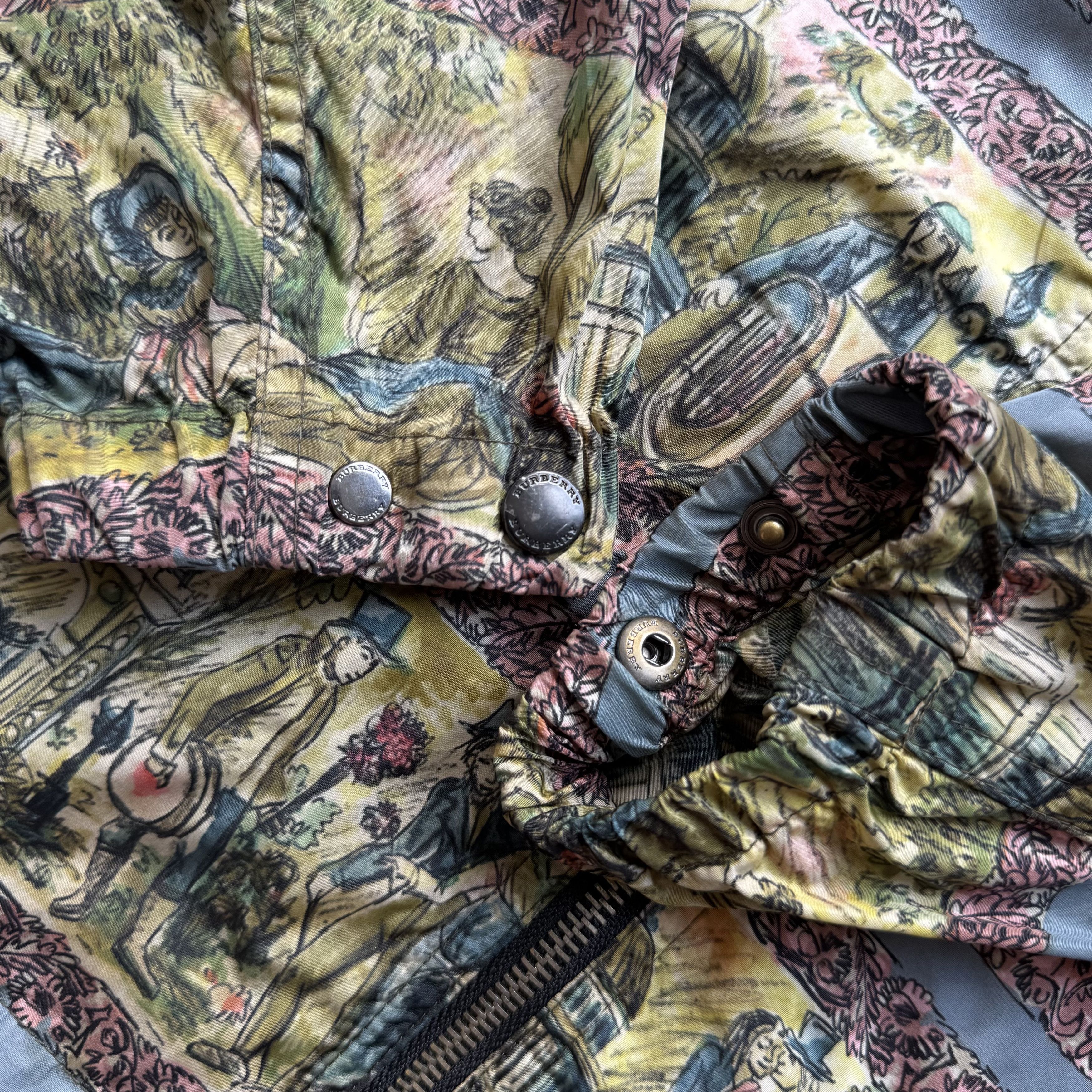 Burberry Burberry Illustrated Scene Print Nylon Jacket Size US L / EU 52-54 / 3 - 4 Thumbnail