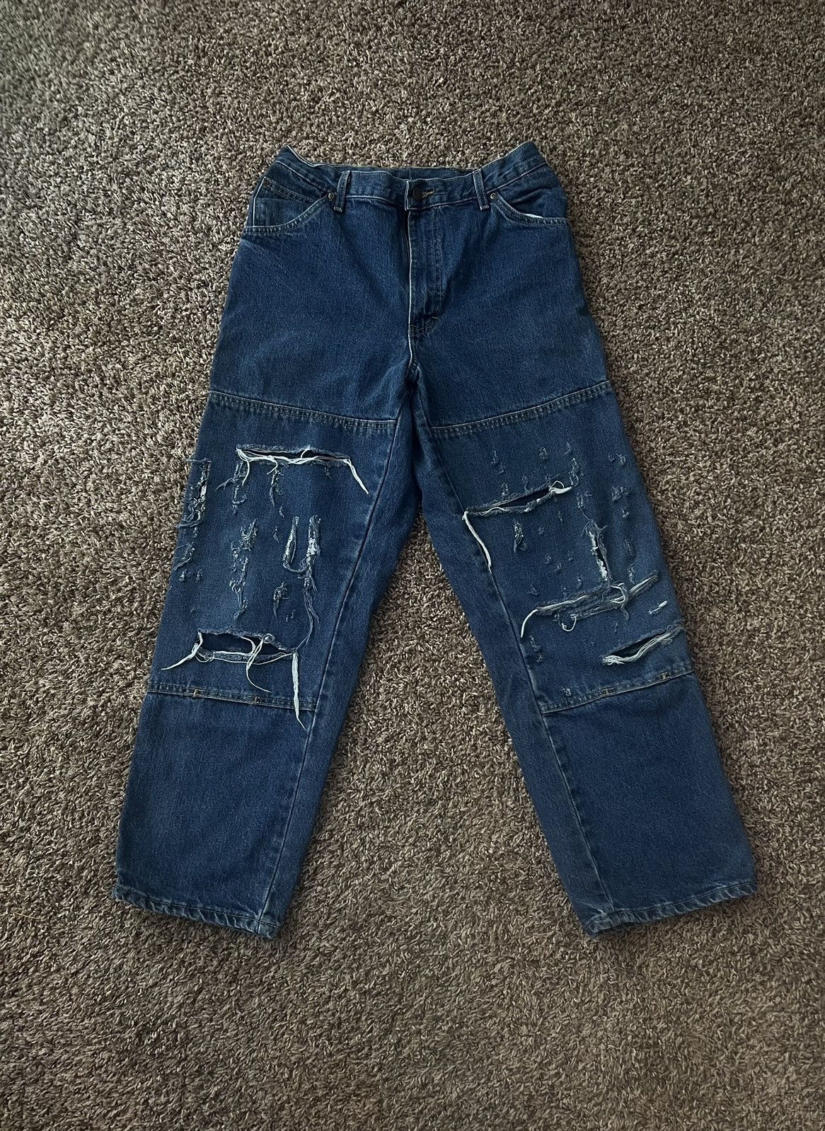 image of Dickies Double Knee Workwear Jeans Pants in Blue, Men's (Size 36)