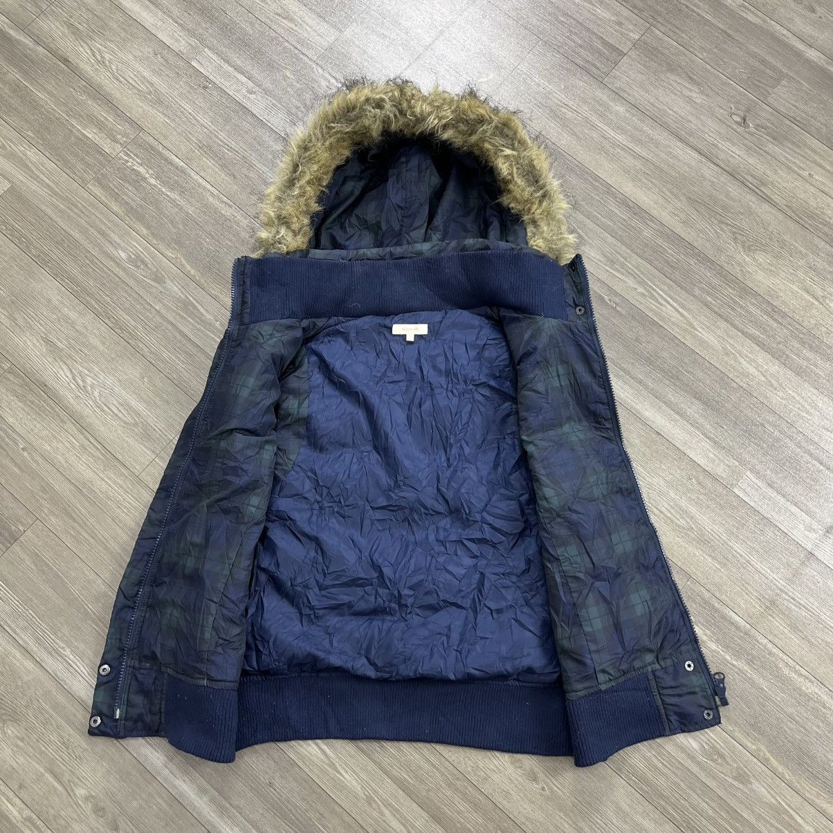 If Six Was Nine 2000s Goa Style Plaid Down Jacket Fur Vest Size US M / EU 48-50 / 2 - 11 Thumbnail