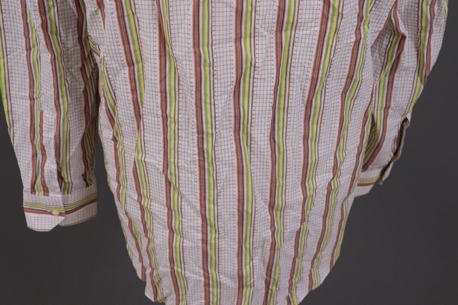 Etro Etro Milano Multicolor Striped Button Dress Shirt Size 42 Size US M / EU 48-50 / 2 - 9 Thumbnail