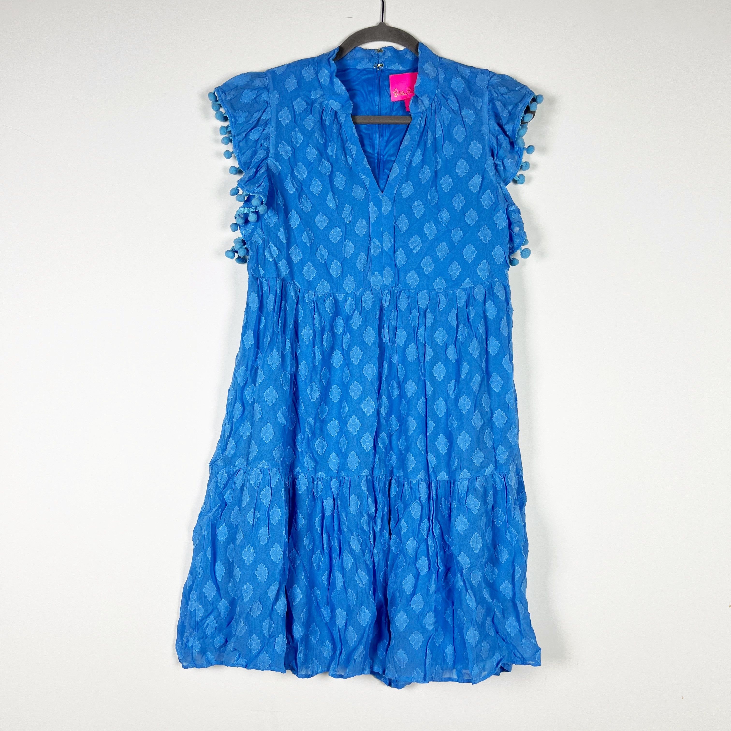 Lilly Pulitzer Lilly Pulitzer Arleah Pom Pom Blue Thistle Daiquiri Size XS / US 0-2 / IT 36-38 - 1 Thumbnail