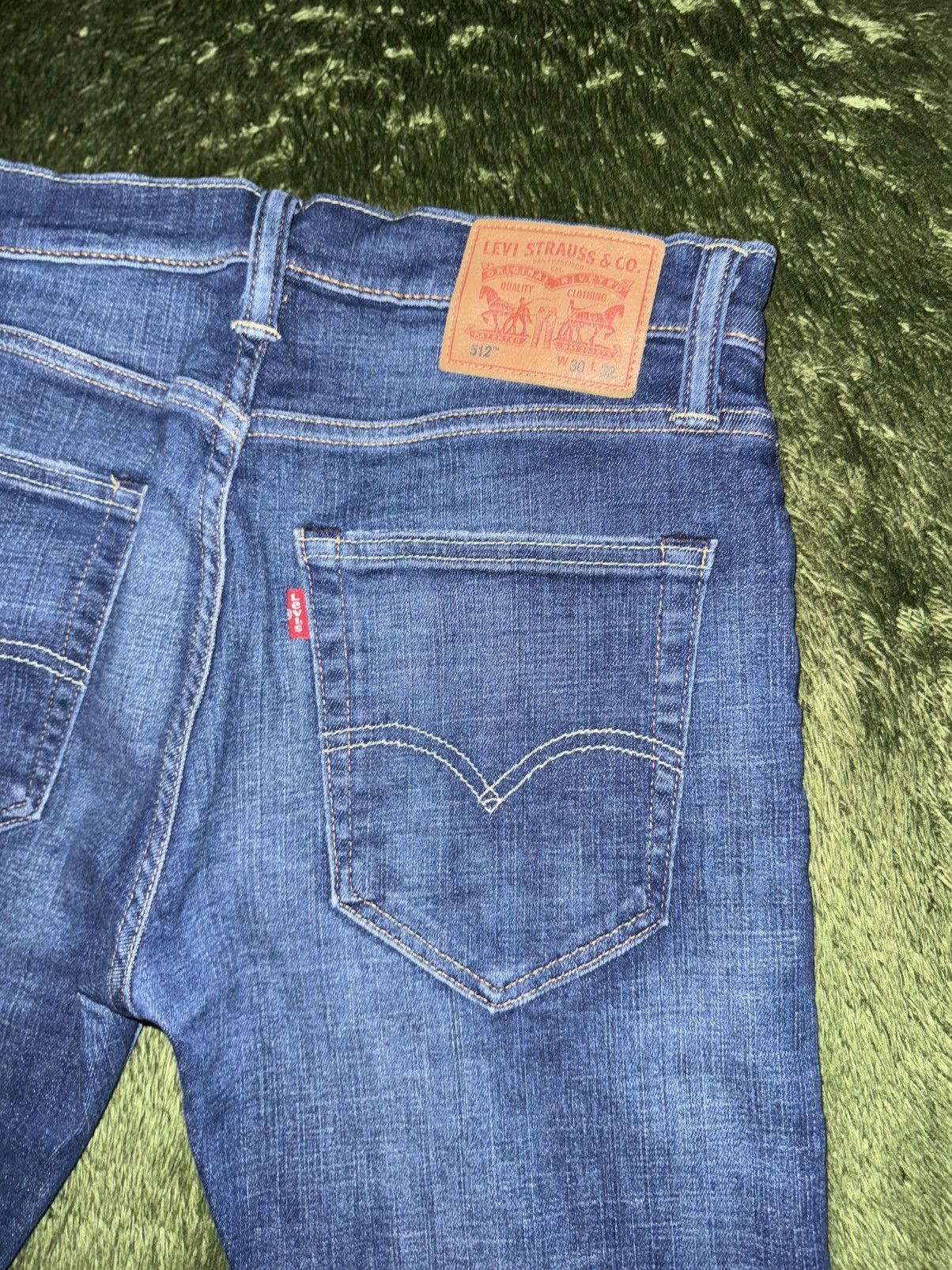Levi's [W30/L32] Levis 512 Leather label washed denim pants Size US 30 / EU 46 - 9 Thumbnail