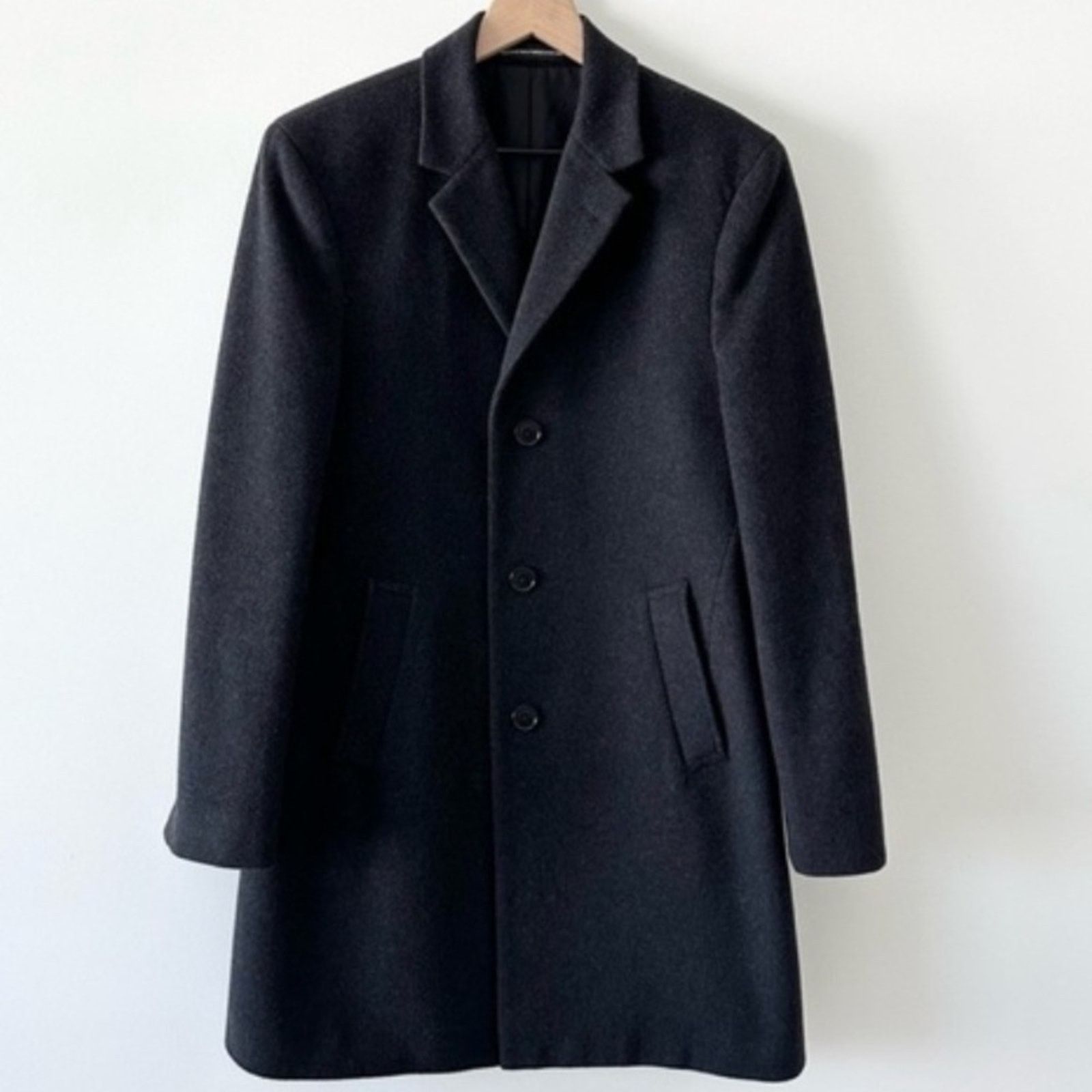Kenneth Cole Kenneth Cole Wool Single-Breasted Pea Coat Grey Size 44R Size US M / EU 48-50 / 2 - 3 Thumbnail