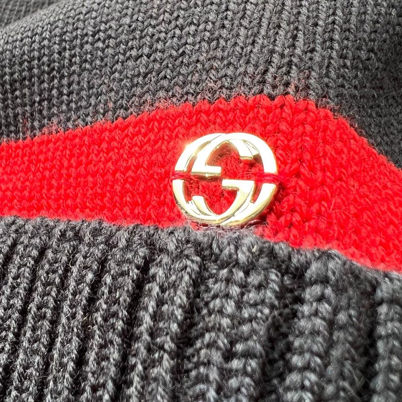 Gucci Gucci SizeM Logo knitted hat Size ONE SIZE - 4 Thumbnail