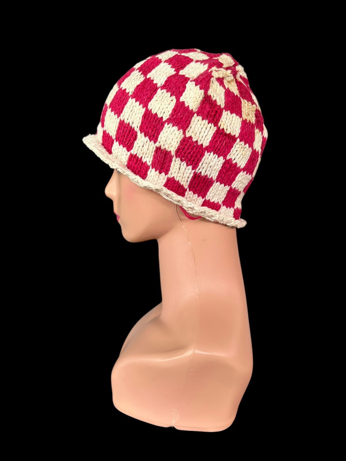 Japanese Brand × Kapital × Vintage Crochet Knitted Handmade Beanie Hats Rare Size ONE SIZE - 3 Thumbnail