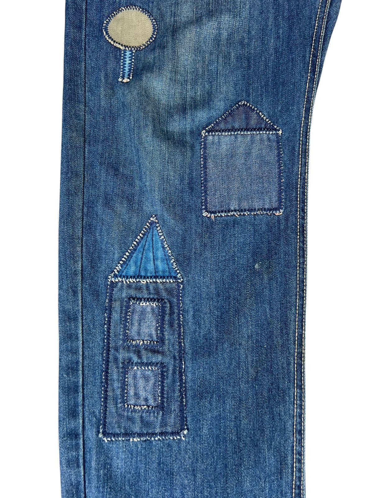 Issey Miyake Dirty Mud Stains Denim Ne-net Drop Crotch Patchwork Jeans Size US 32 / EU 48 - 9 Thumbnail