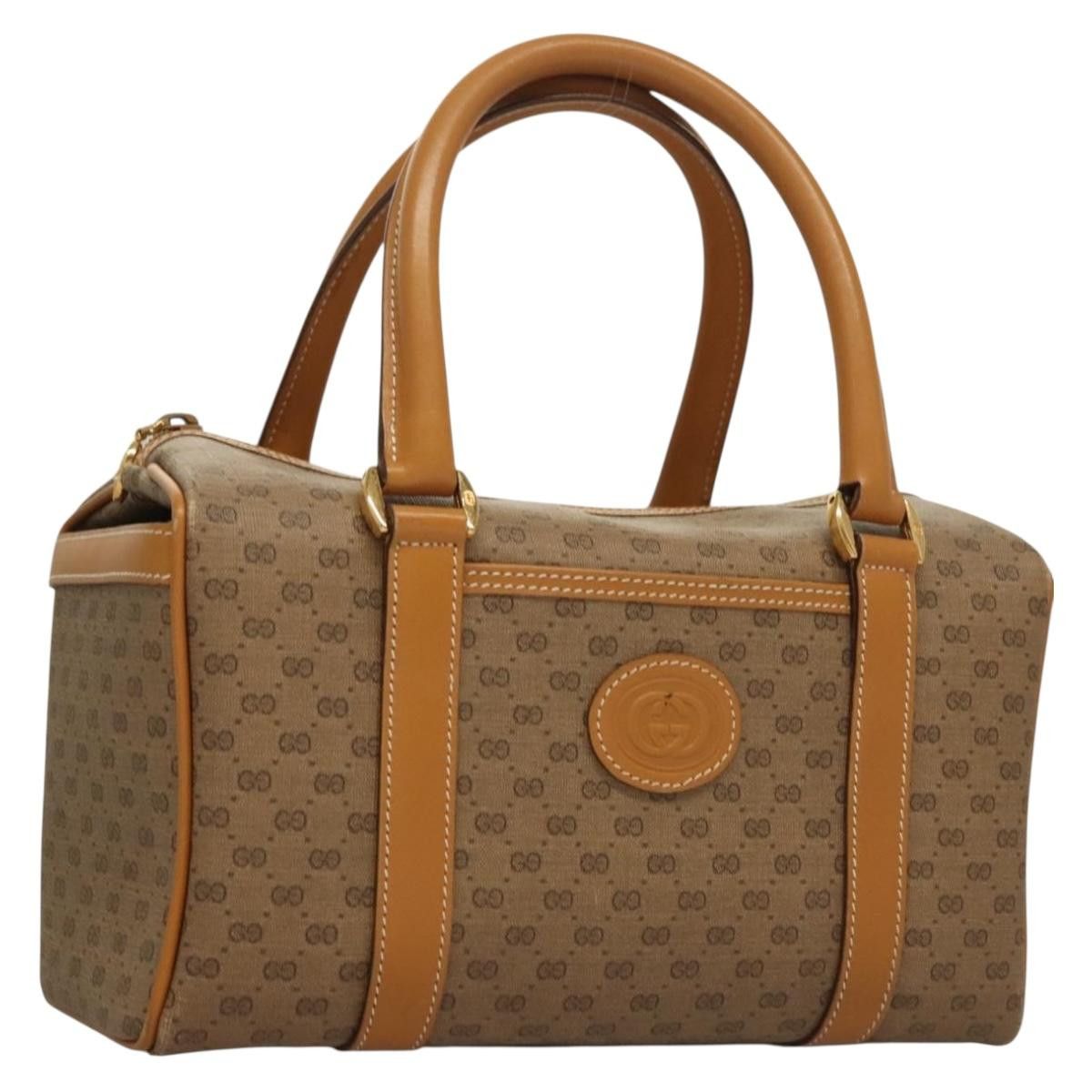Gucci GUCCI Micro GG Supreme Hand Bag Pvc Beige Gold 000 58 000 58 Size ONE SIZE - 1 Thumbnail
