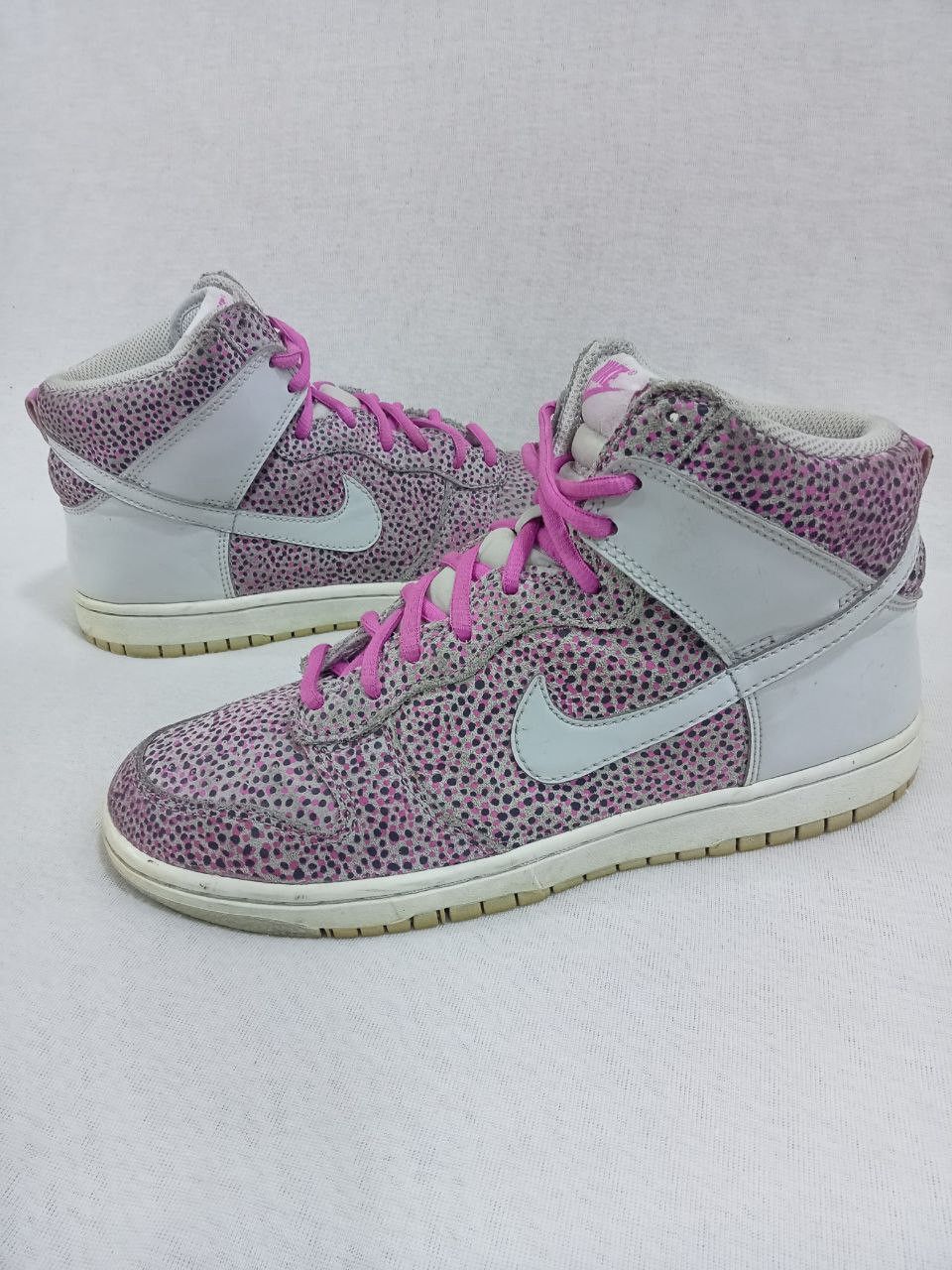 Wmns Dunk High Skinny Print 'Medium Grey Laser Purple' US
