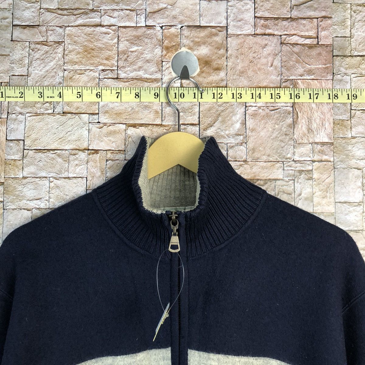 Japanese Brand Crocodille vintage Dark Blue Sweatshirt #A798 Size US L / EU 52-54 / 3 - 4 Thumbnail