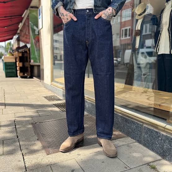 Orslow Orslow Orange Tab Indigo One Wash Denim (Deadstock) Size US 28 / EU 44 - 12 Thumbnail