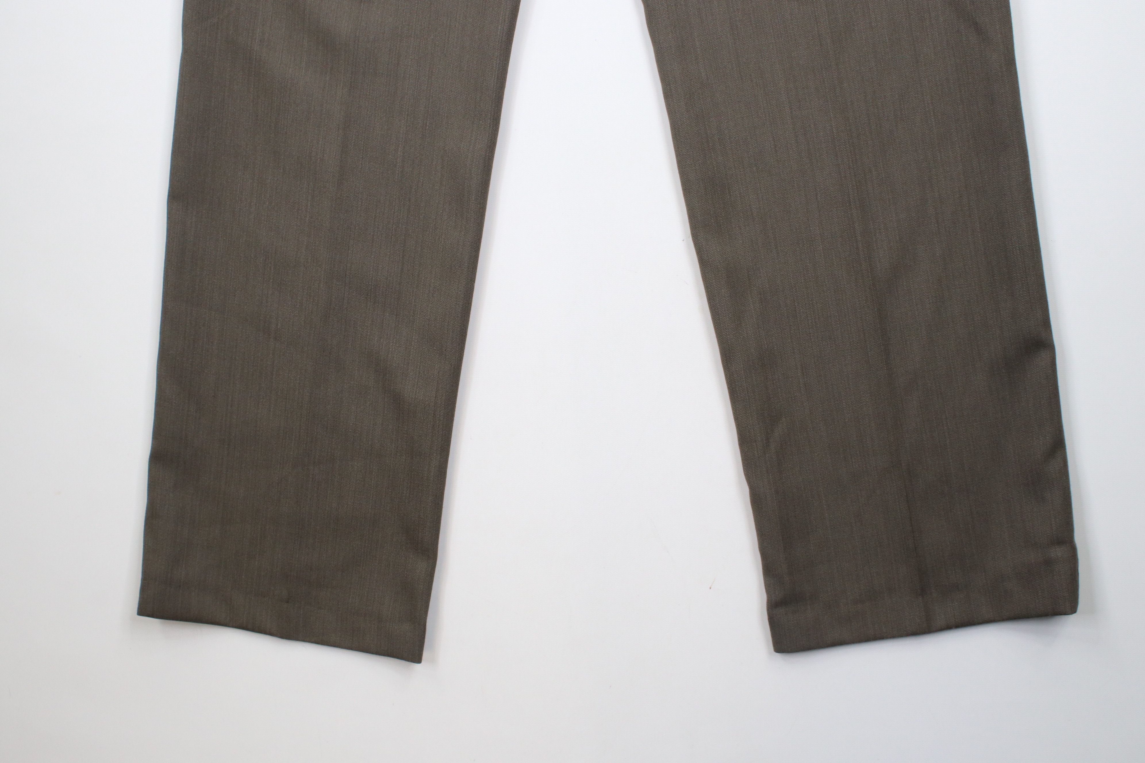 Vintage Vintage 90s Streetwear Wool Blend Wide Leg Chino Pants Brown Size US 34 / EU 50 - 13 Thumbnail