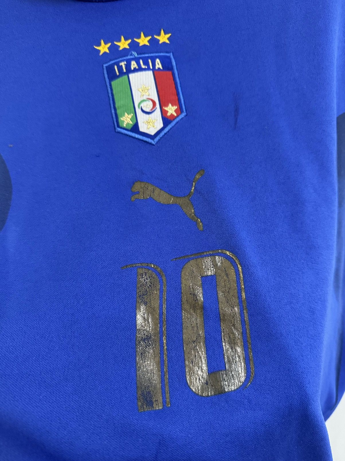 Band Tees TOTTI ITALY 🇮🇹 ITALIA tee fan away jersey football world cup Size US XL / EU 56 / 4 - 4 Thumbnail
