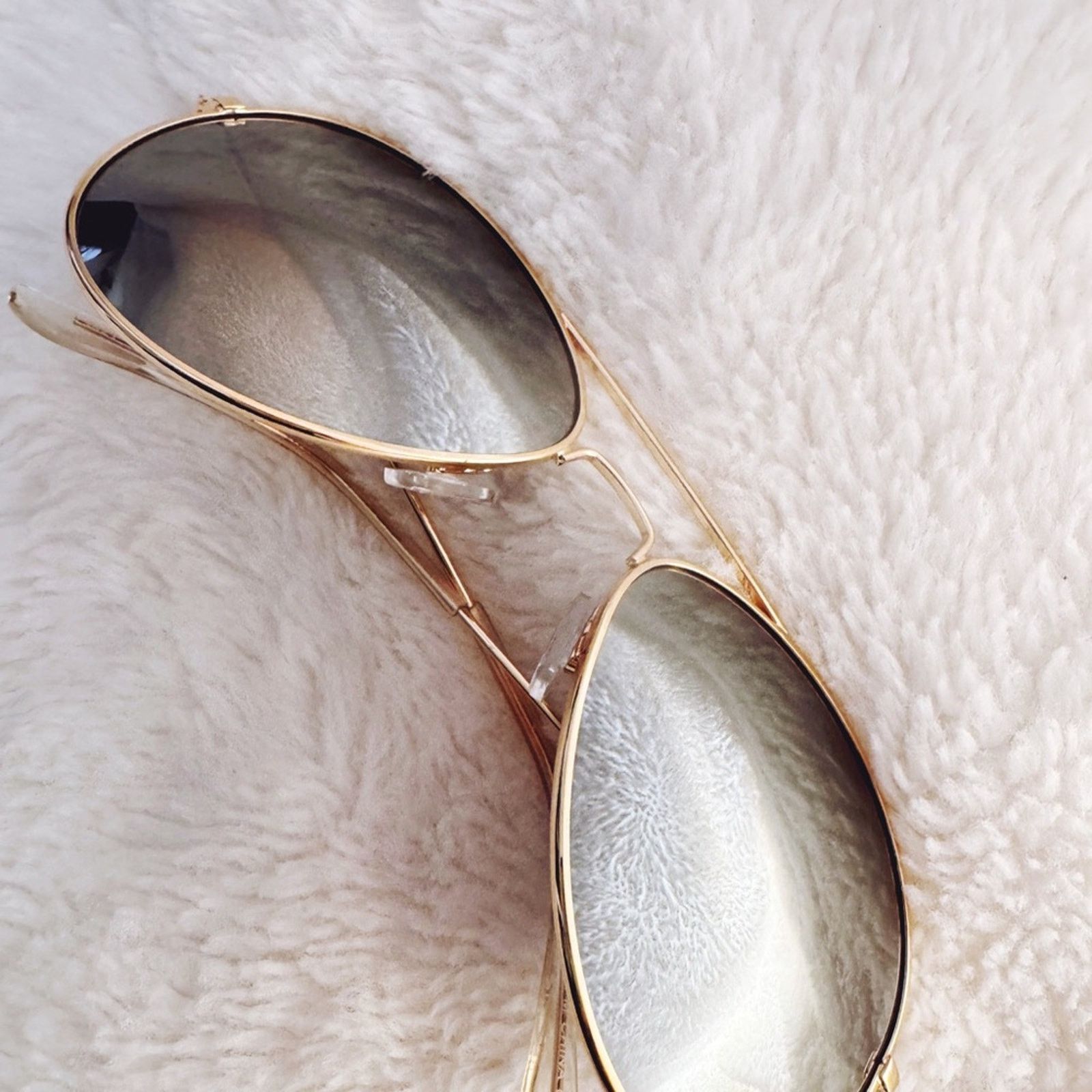 Other Francine Gold W/ Mirrored Lenses Aviator Sunglasses Size ONE SIZE - 5 Thumbnail