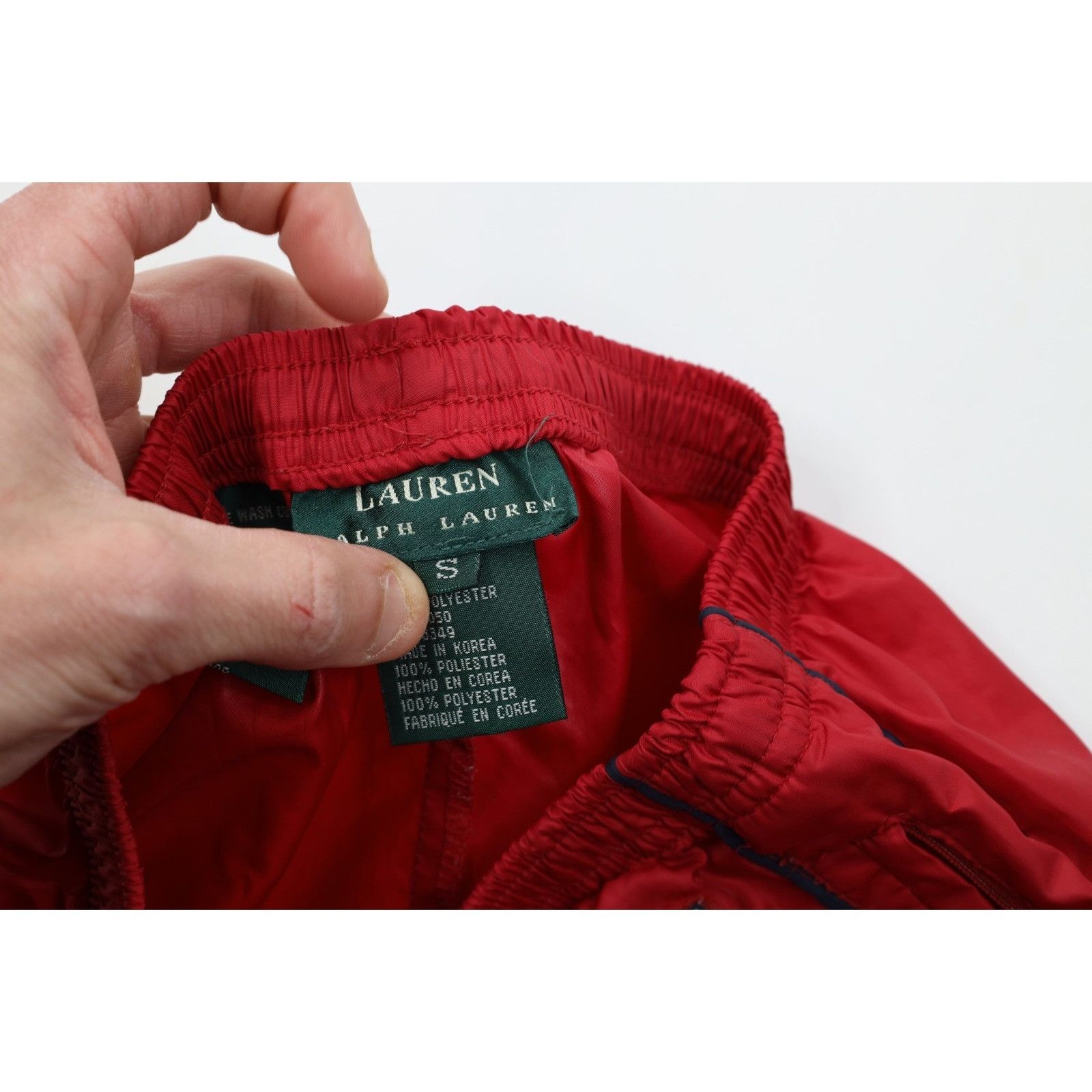 Ralph Lauren Vintage 90s Ralph Lauren Spell Out Windbreaker Joggers Size 26" / US 2 / IT 38 - 6 Thumbnail