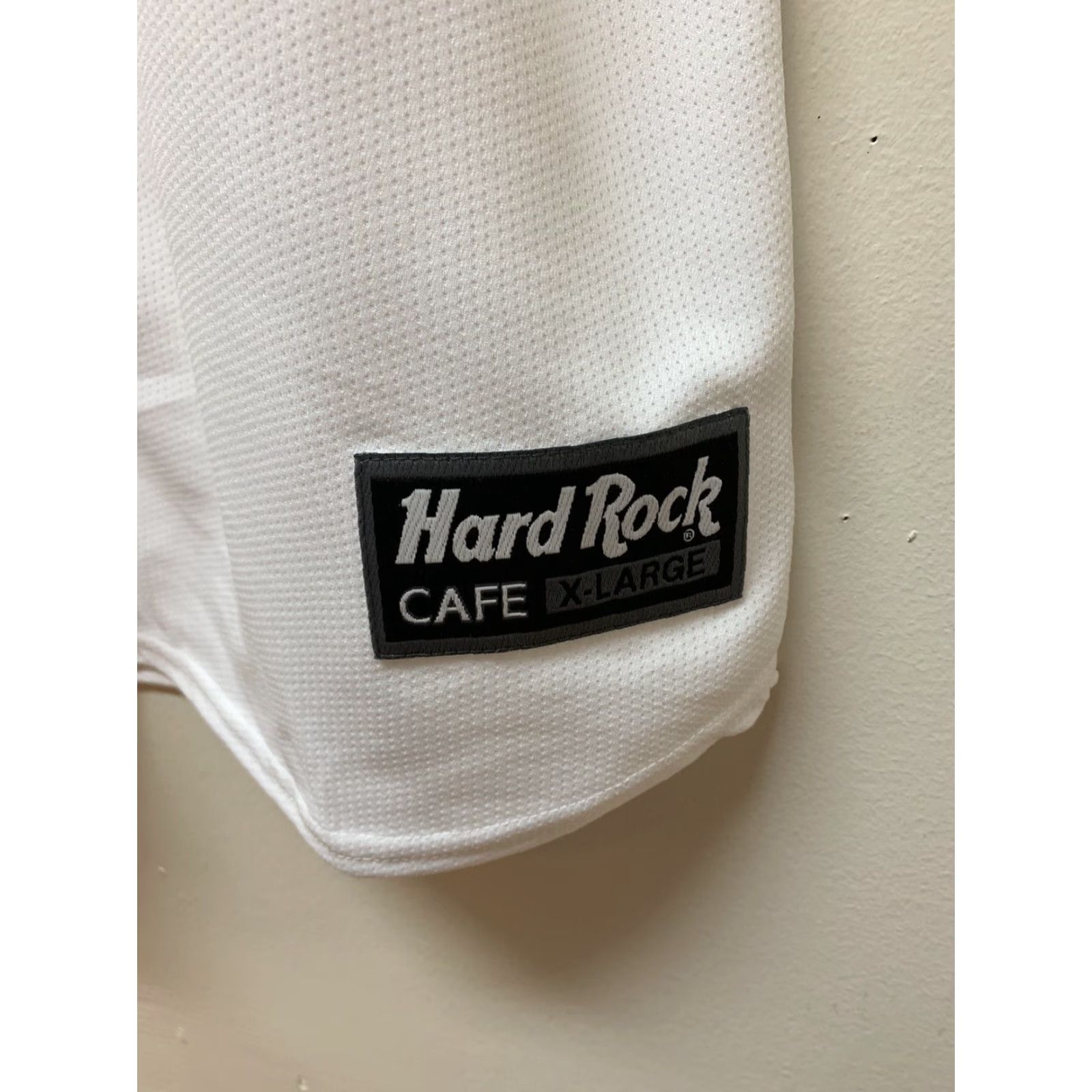 Hard Rock Cafe VINTAGE Hard Rock Cafe Chicago Baseball Jersey Shirt XL Men White 1990s NOS NEW Sportswear Jersey Size US XL / EU 56 / 4 - 4 Thumbnail