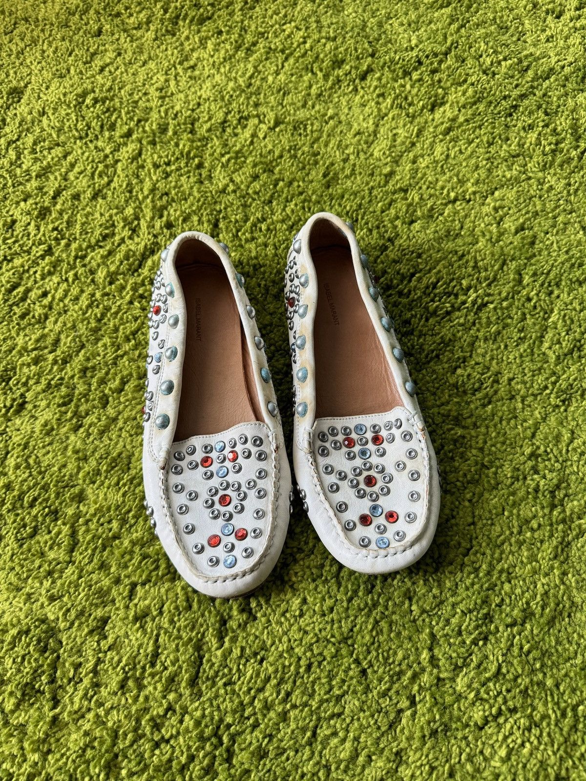 Designer × Isabel Marant × Isabel Marant Etoile Isabel Marant S/S 2013 rhinestones all around loafers shoes Size US 8 / IT 38 - 3 Thumbnail