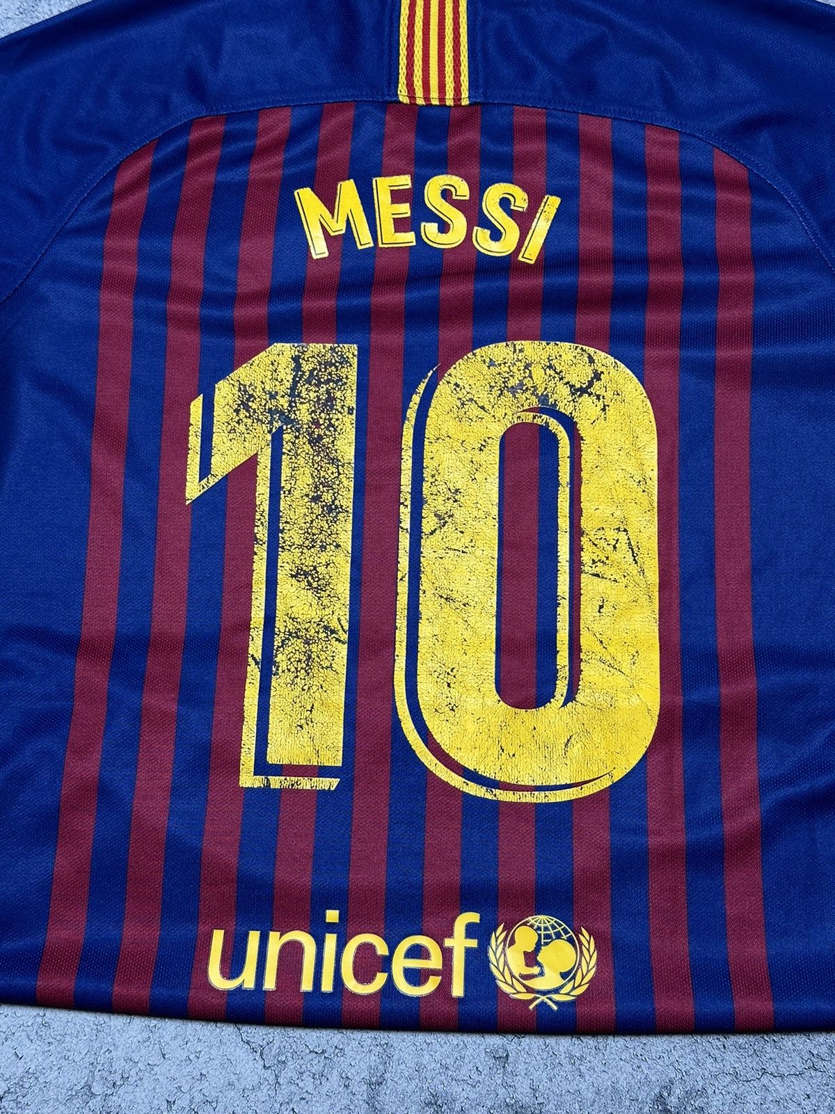 Nike Nike Fc Barcelona Messi #10 Jersey Junior XL Size US XS / EU 42 / 0 - 11 Thumbnail