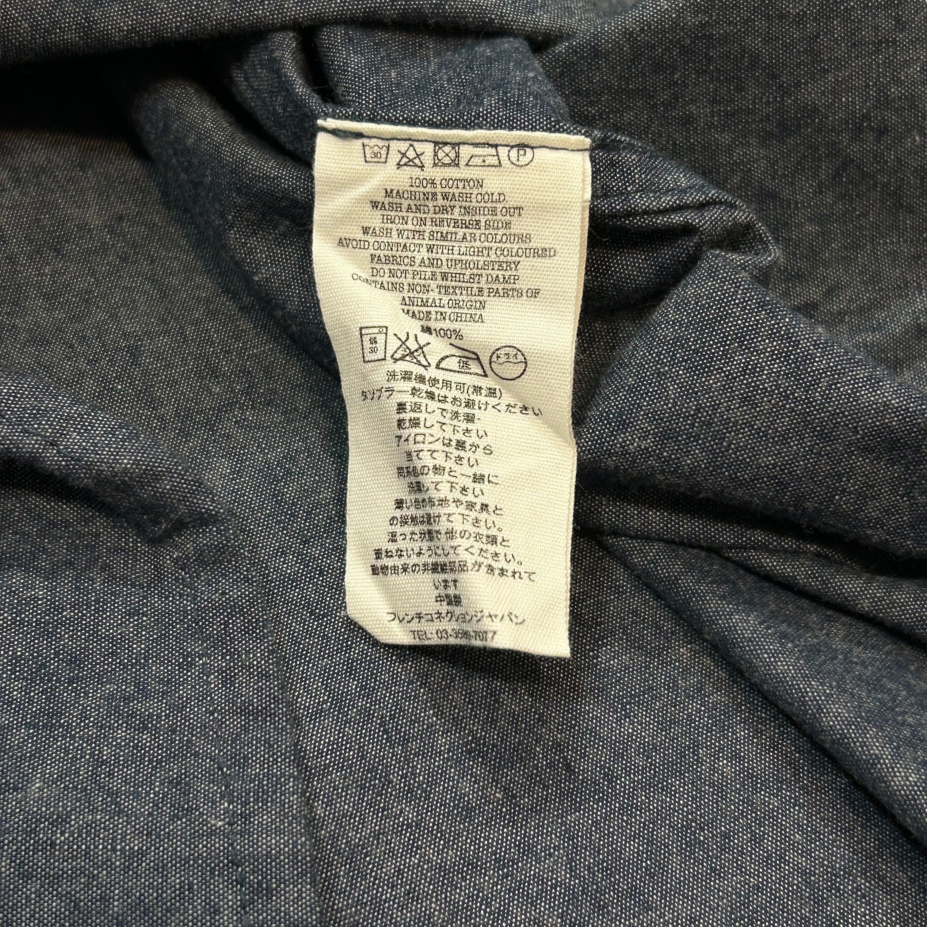 YMC YMC London Blue Chambray Embroidered T-shirt L Size US L / EU 52-54 / 3 - 5 Thumbnail