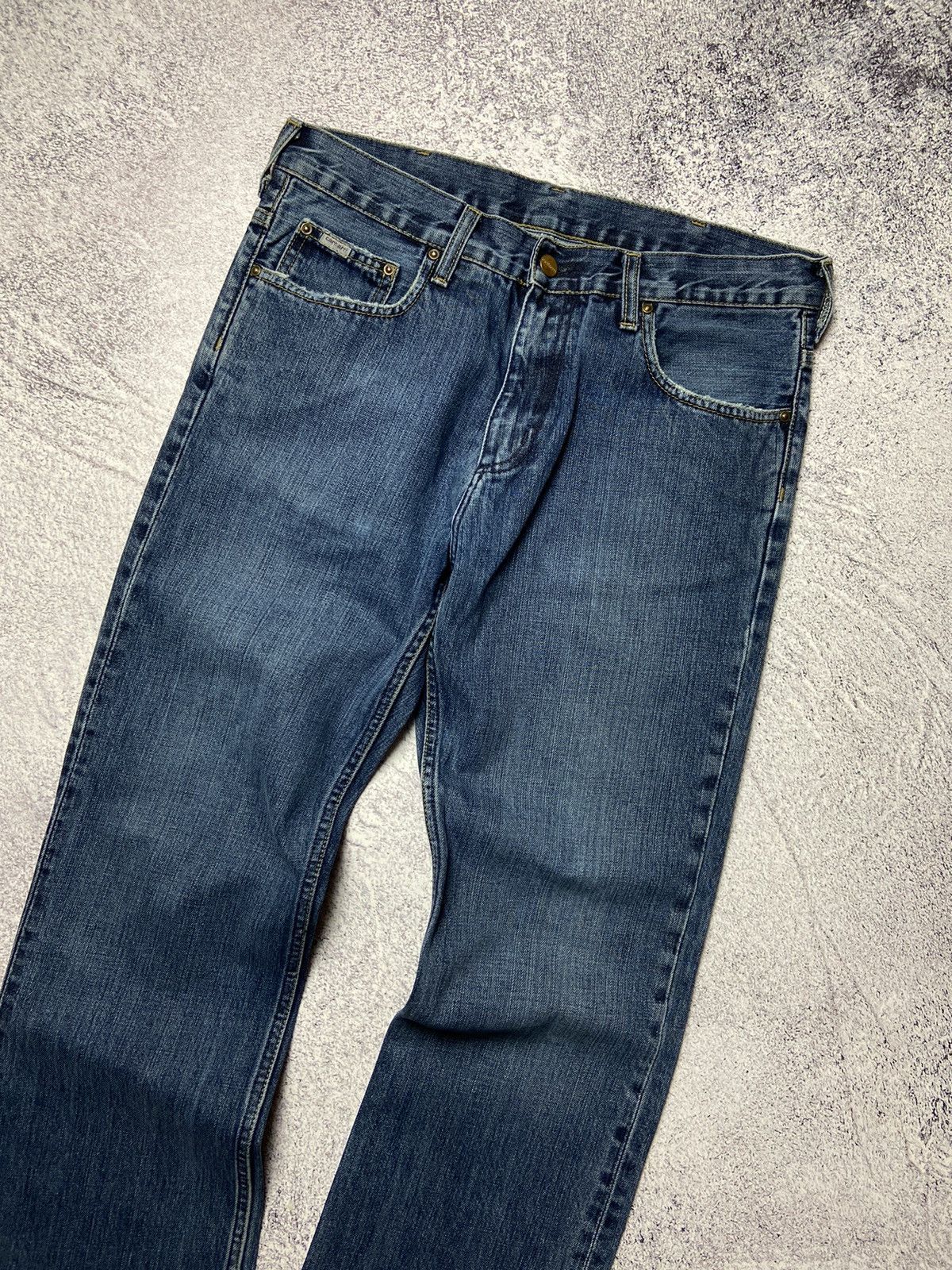 Carhartt × Vintage Rare Carhartt Jeans Work Wear Denim Pants Sk8 Style Destroy Size US 31 - 8 Thumbnail