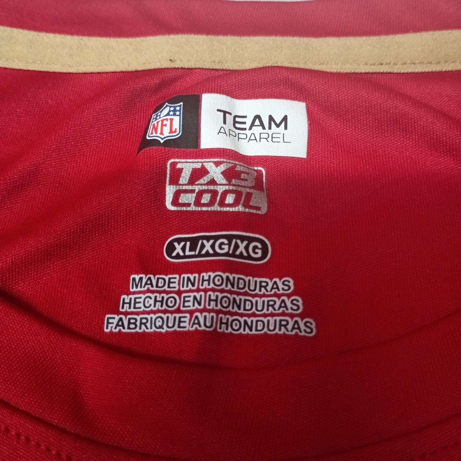 NFL San Francisco 49ers NFL Shirt Men's XL Red TX3 Cool Size US XL / EU 56 / 4 - 3 Thumbnail
