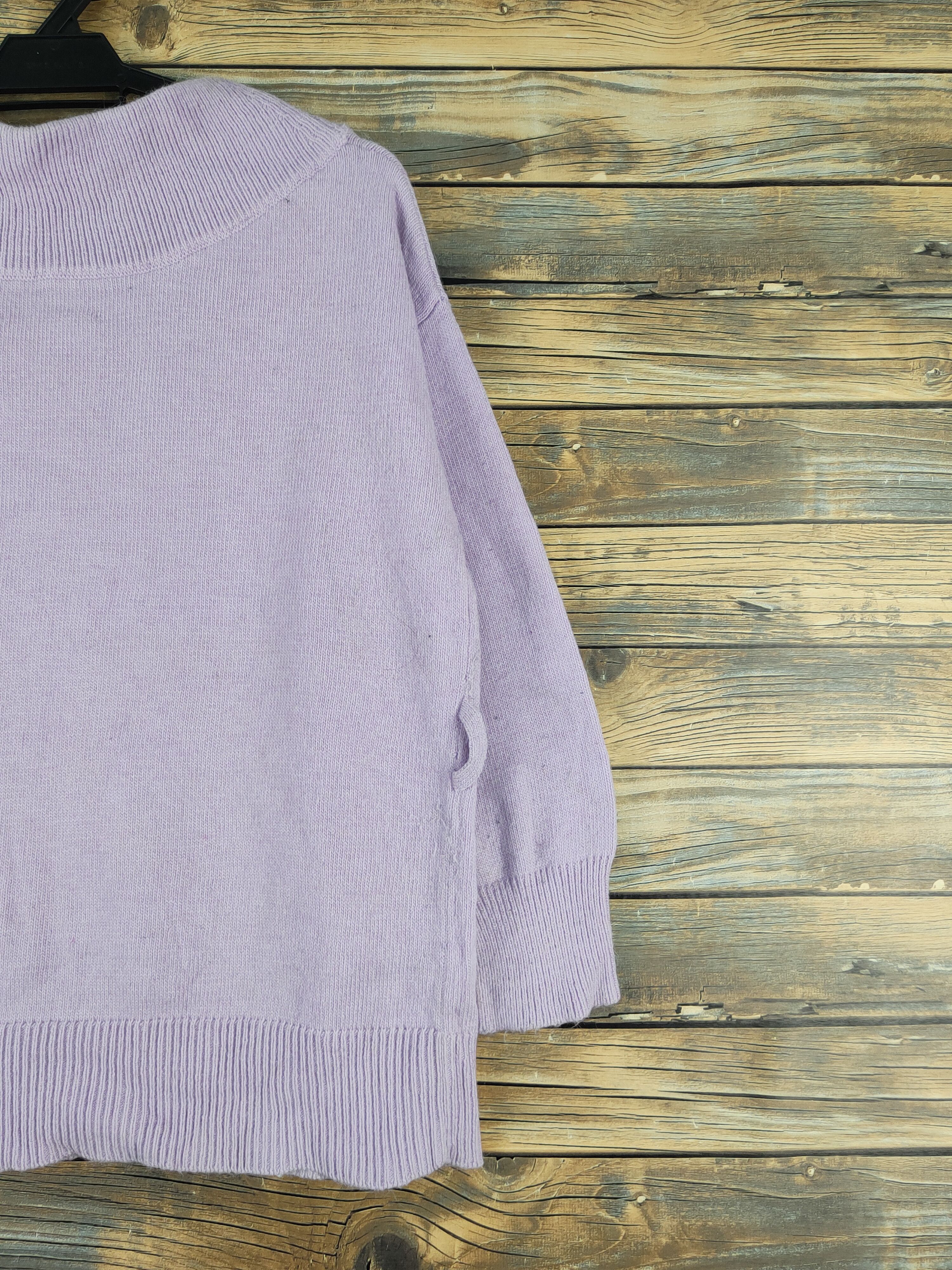 Homespun Knitwear The Virgnia Purple Knitwear Sweatshirts #W1181 Size M / US 6-8 / IT 42-44 - 9 Thumbnail