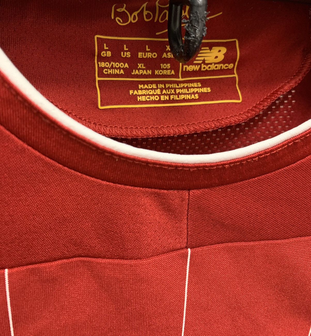 New Balance Liverpool new balance soccer jersey L standard chartered Size US L / EU 52-54 / 3 - 5 Thumbnail