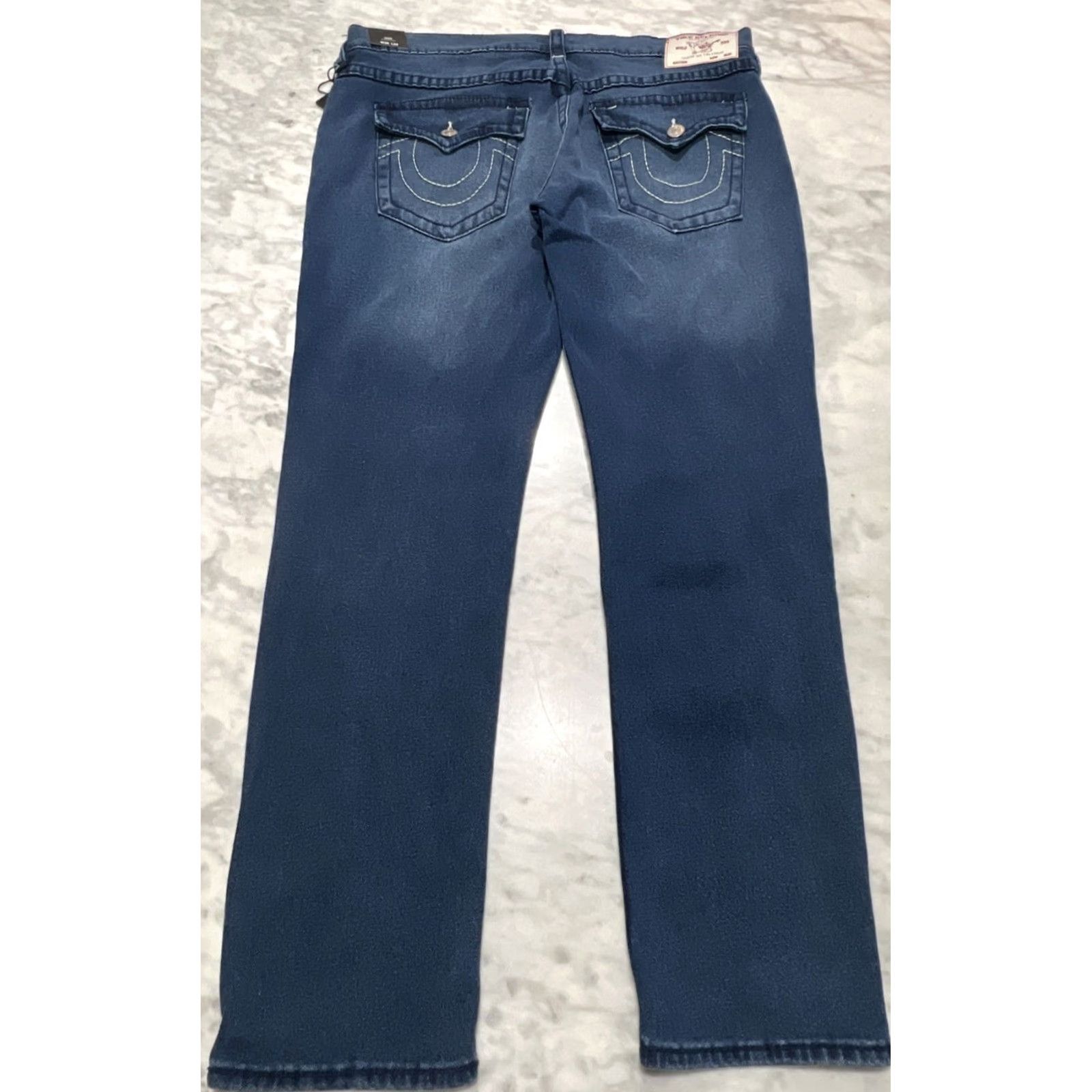 True Religion True Religion Geno Big T Flap Slim Jeans Men 38 Medium Rustic Barn Wash NWT Size US 38 / EU 54 - 3 Thumbnail