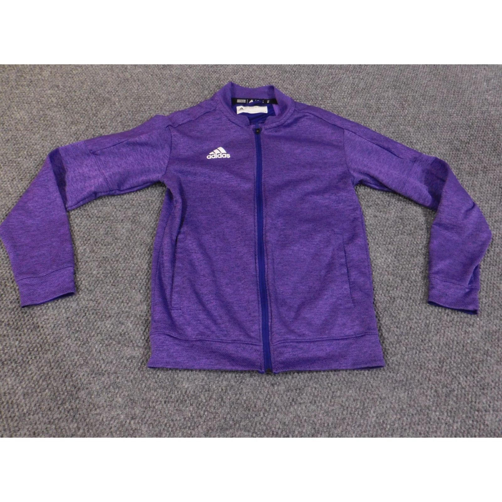 Adidas Adidas Sweatshirt Womens Small Purple Climate Full Zip Active Stretch Logo Shirt Size S / US 4 / IT 40 - 5 Thumbnail