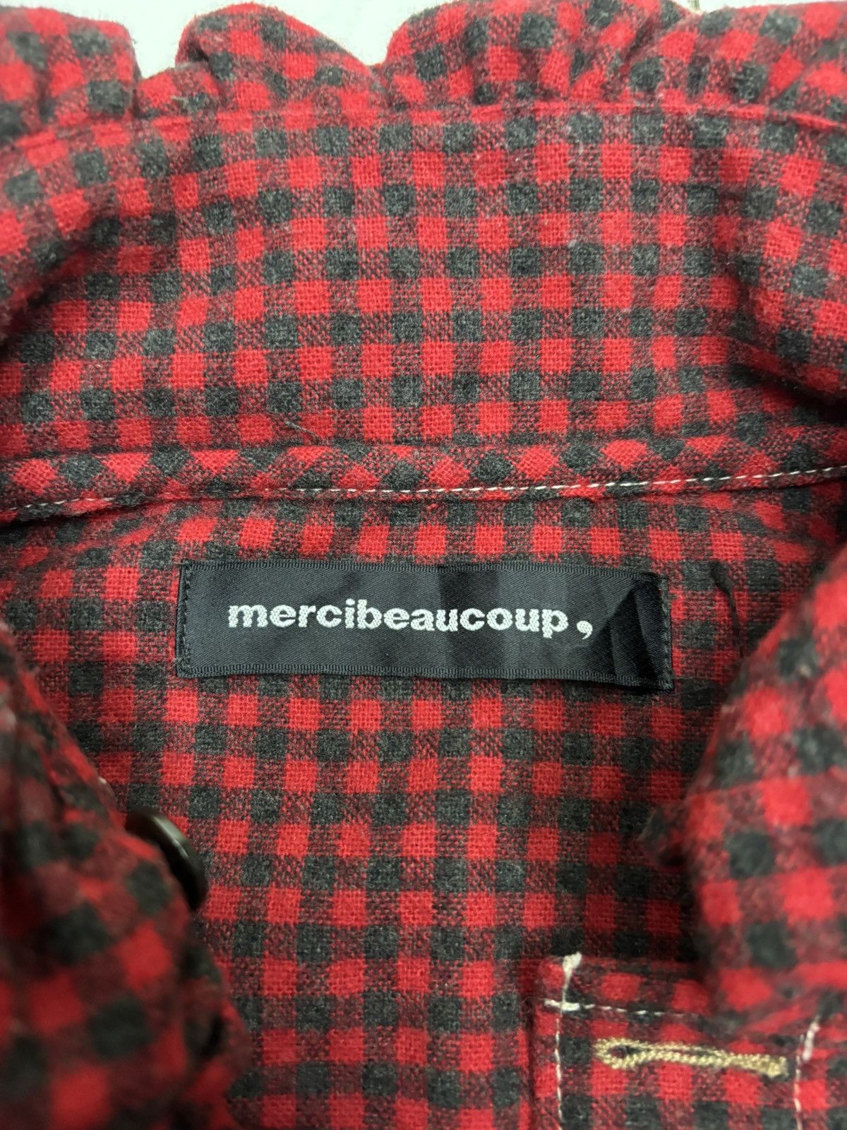 Issey Miyake × mercibeaucoup ISSEY MIYAKE CAULIFLOWER MERCIBEAUCOUP WOOL DENIM SHIRT Size US M / EU 48-50 / 2 - 10 Thumbnail